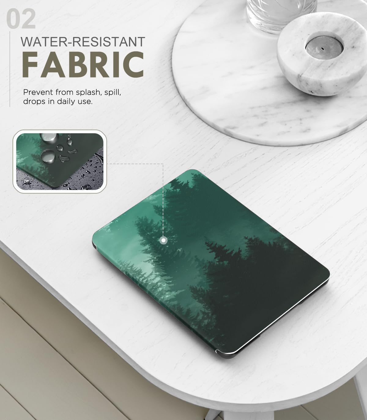 ESTUCHE MOKO PARA KINDLE PAPERWHITE 7' 12ª GEN 2024 VERDE BOSQUE - 3