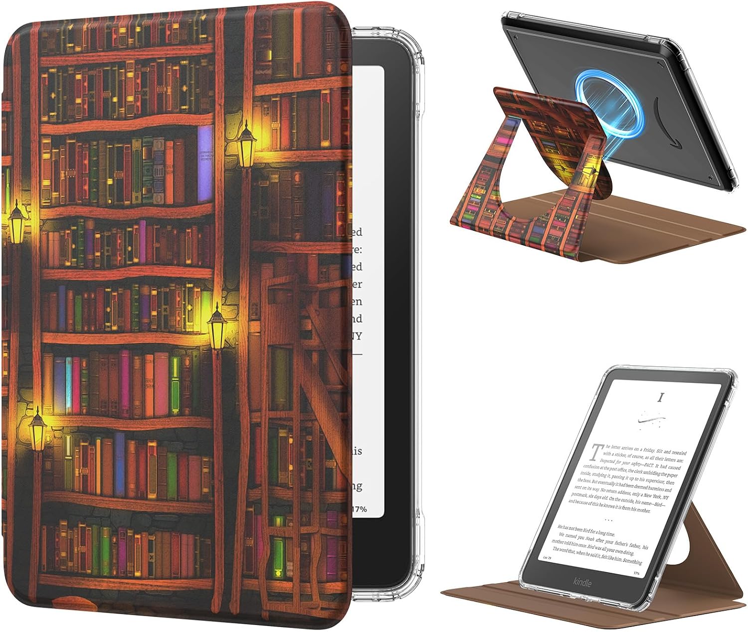 ESTUCHE MOKO 360° ROTATORIO PARA KINDLE PAPERWHITE 7' 12ª GEN 2024 Y COLORSOFT - 1