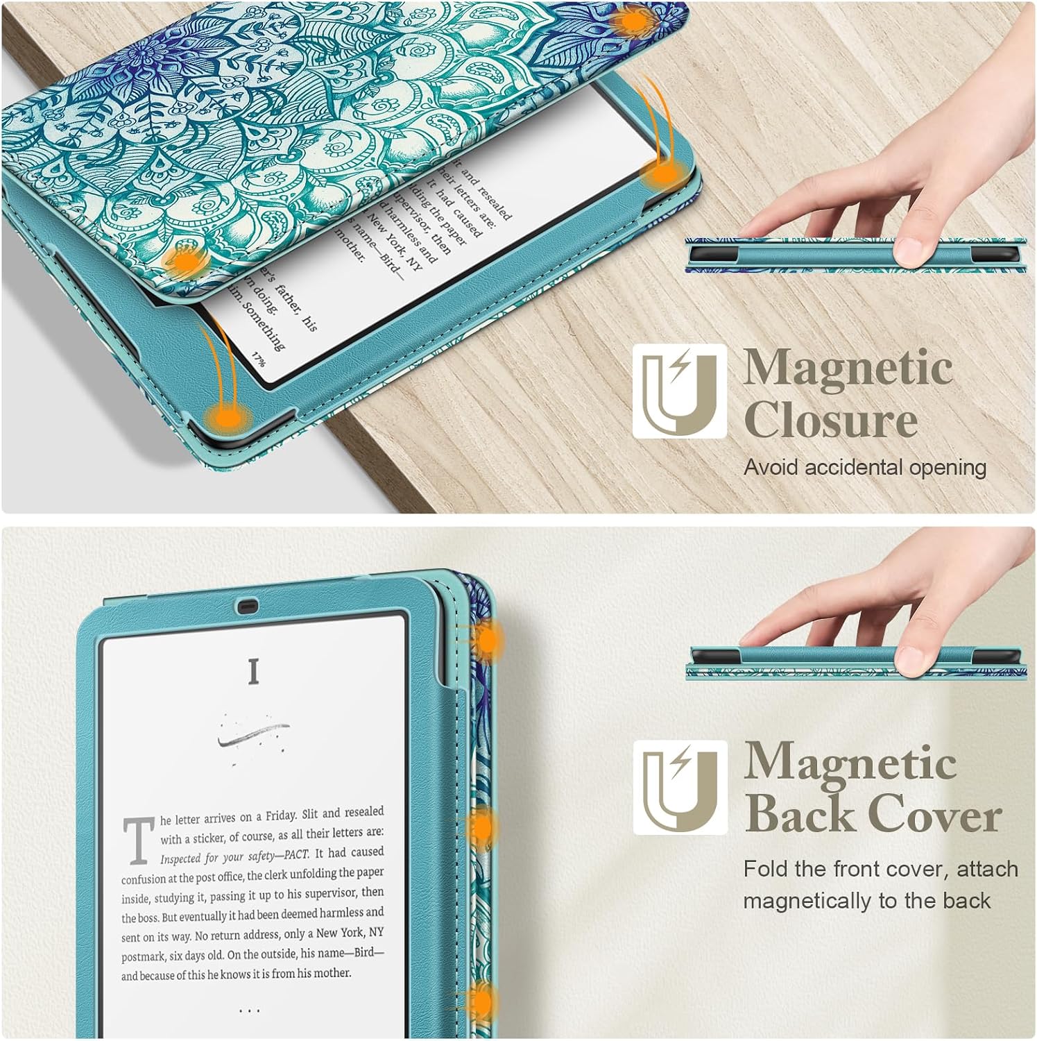 ESTUCHE FINTIE PARA KINDLE PAPERWHITE 7'/6.8' 12ª/11ª GEN Y KINDLE COLORSOFT - 4