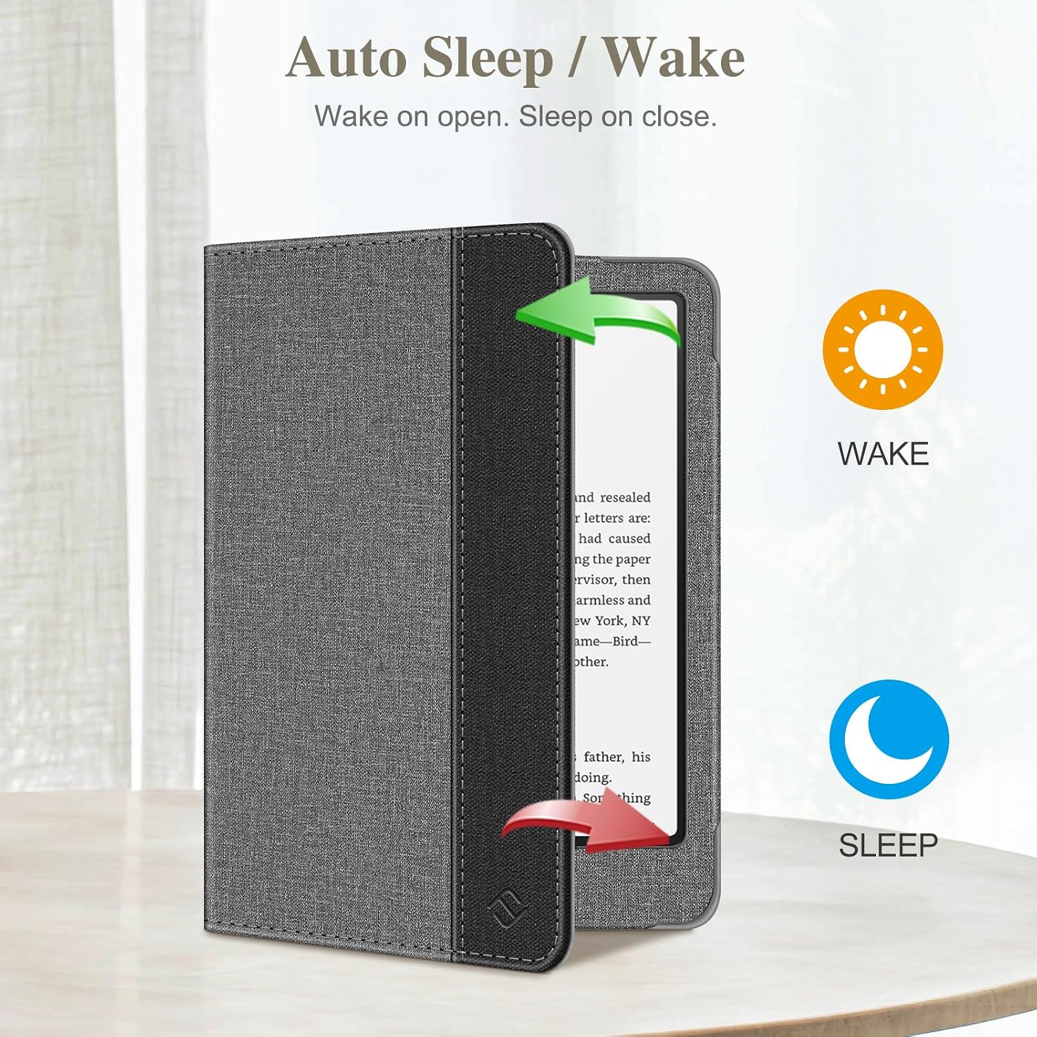 ESTUCHE FINTIE PARA KINDLE PAPERWHITE 7'/6.8' 12MA/11MA GEN Y KINDLE COLORSOFT - 3