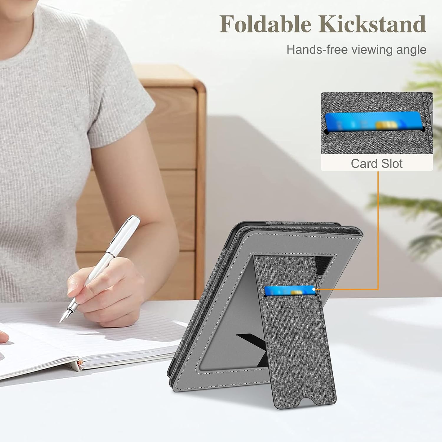 ESTUCHE FINTIE PARA KINDLE PAPERWHITE 7'/6.8' 12MA/11MA GEN Y KINDLE COLORSOFT - 5