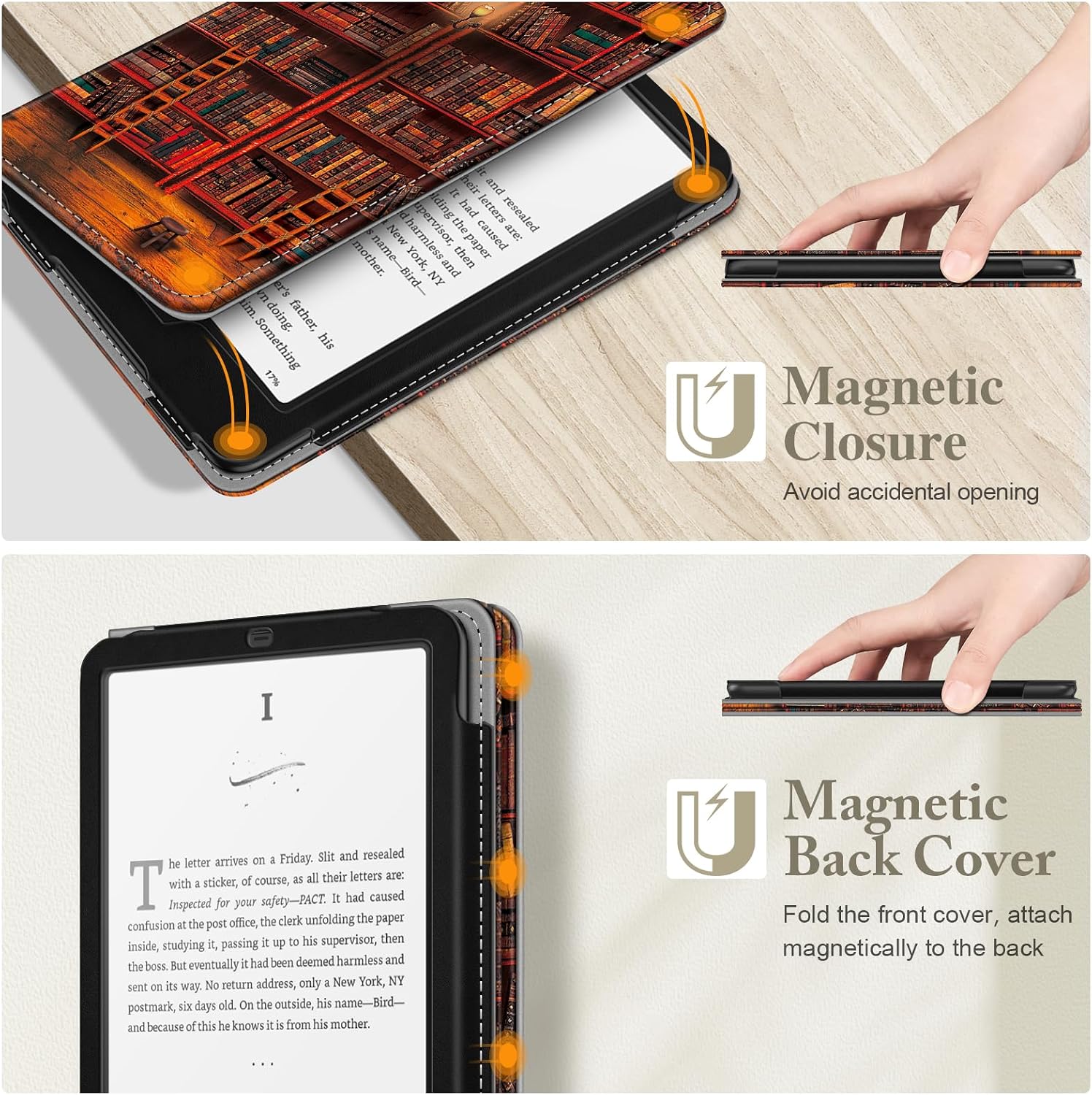 ESTUCHE FINTIE PARA KINDLE PAPERWHITE 7'/6.8' 12ª/11ª GEN Y KINDLE COLORSOFT - 4