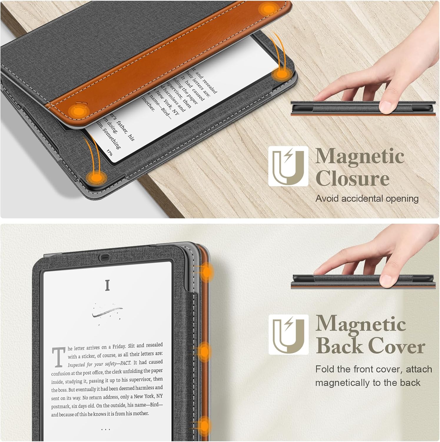 ESTUCHE FINTIE PARA KINDLE PAPERWHITE 7'/6.8' 12ª/11ª GEN Y KINDLE COLORSOFT - 4