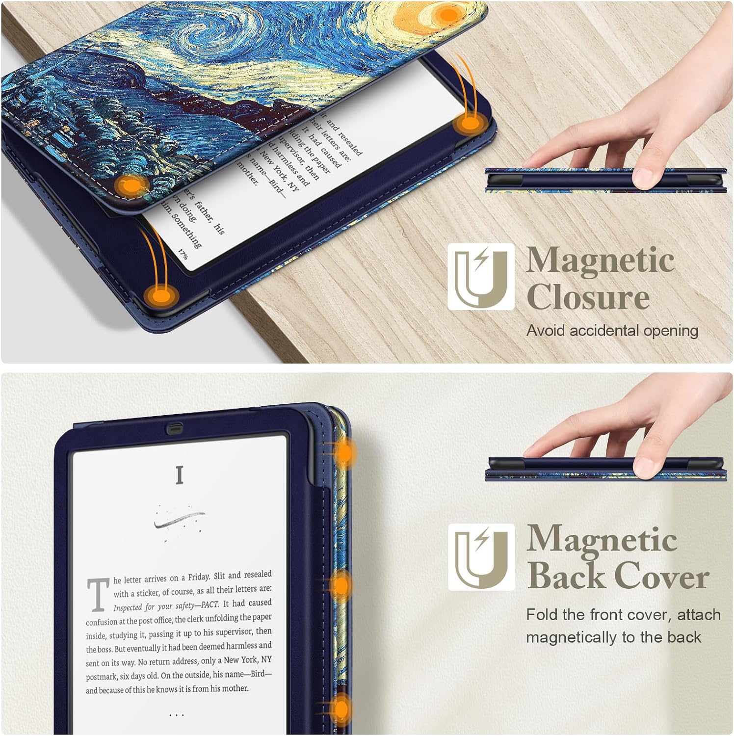 ESTUCHE FINTIE PARA KINDLE PAPERWHITE 7'/6.8' 12ª/11ª GEN Y KINDLE COLORSOFT - 4