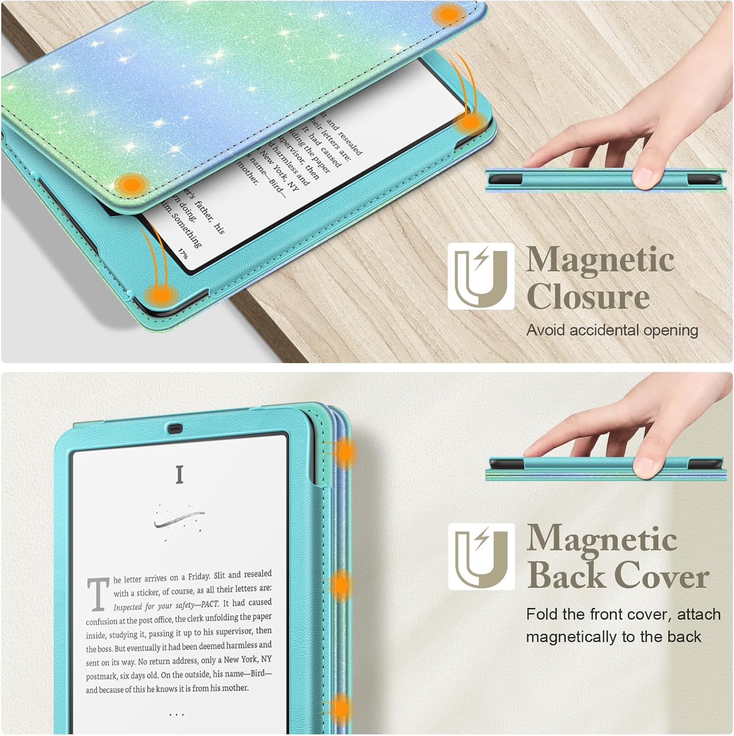ESTUCHE FINTIE PARA KINDLE PAPERWHITE 7'/6.8' 12ª/11ª GEN Y KINDLE COLORSOFT - 4
