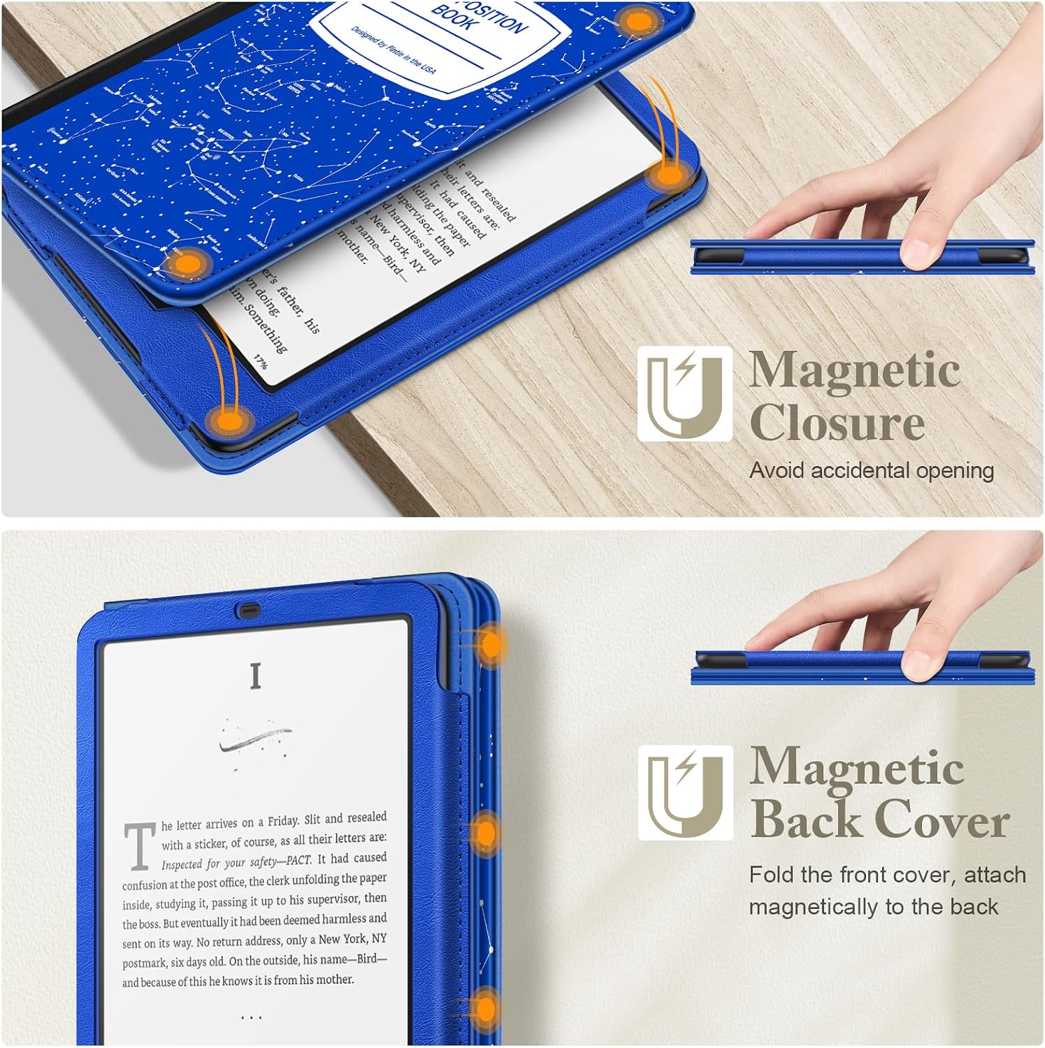 ESTUCHE FINTIE PARA KINDLE PAPERWHITE 7'/6.8' 12ª/11ª GEN Y KINDLE COLORSOFT - 4
