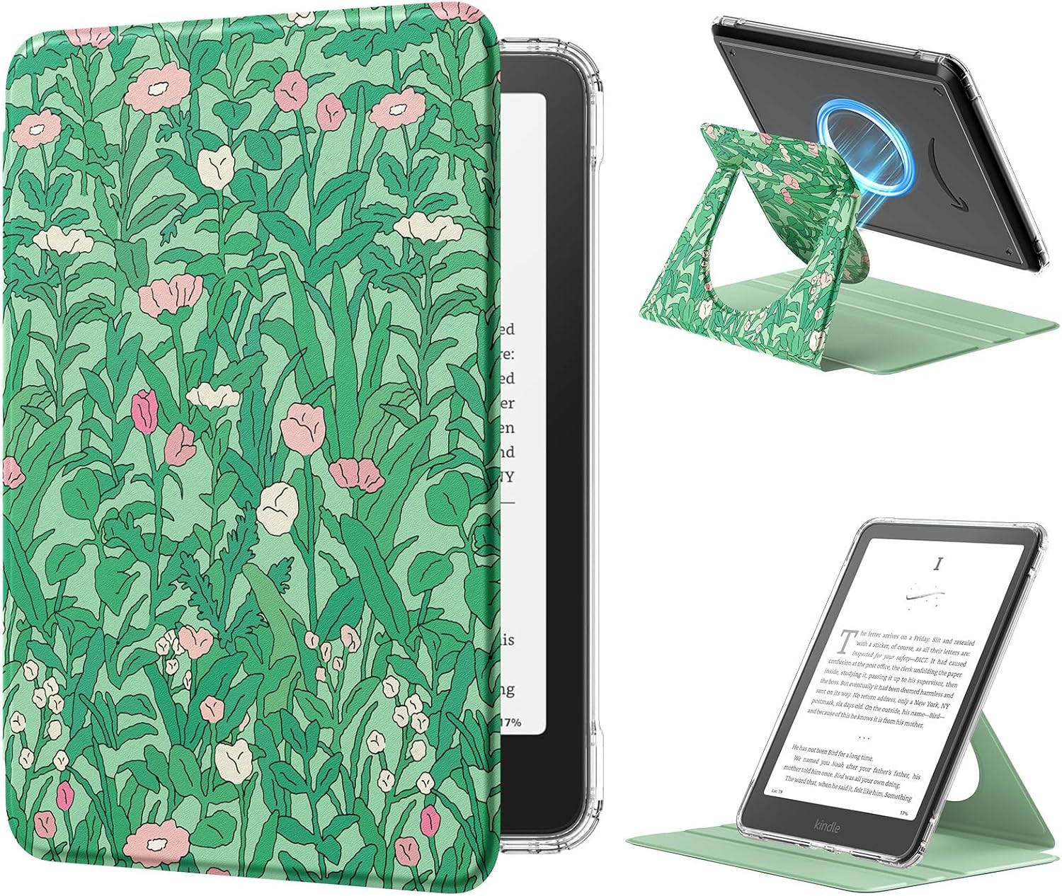 ESTUCHE MOKO GIRATORIO 360° PARA KINDLE PAPERWHITE 7' 12ª GEN 2024 Y COLORSOFT - 1