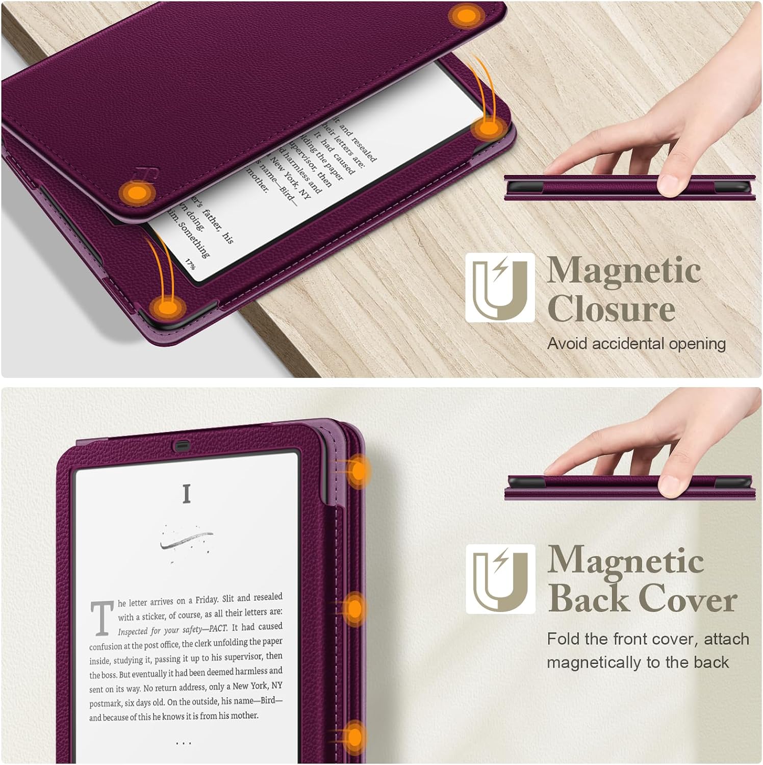 ESTUCHE FINTIE PARA KINDLE PAPERWHITE 7'/6.8' 12ª/11ª GEN Y KINDLE COLORSOFT - 4