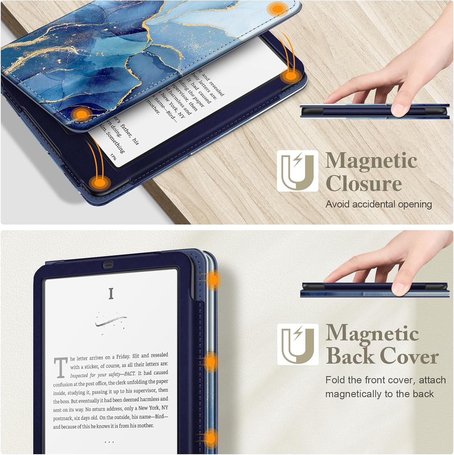 ESTUCHE FINTIE PARA KINDLE PAPERWHITE 7'/6.8' 12ª/11ª GEN Y KINDLE COLORSOFT - 4