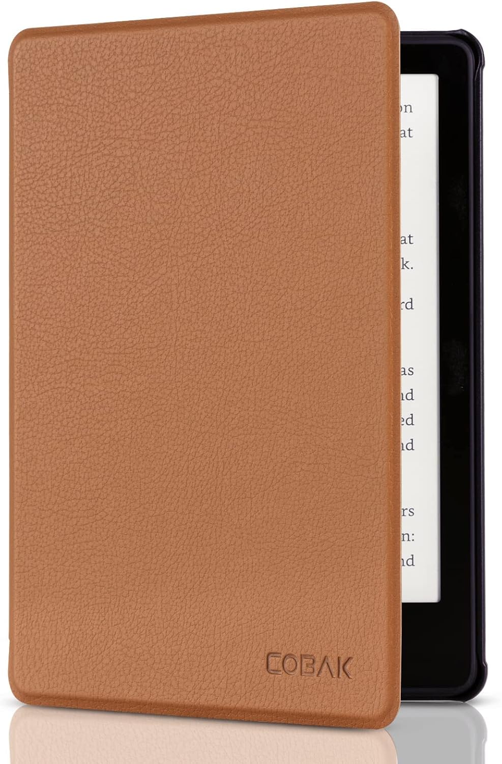 ESTUCHE COBAK PARA LECTOR ELECTRÓNICO 6 PULGADAS 2024 Y 2022 PU CUERO MARRÓN LYCHEE - 1