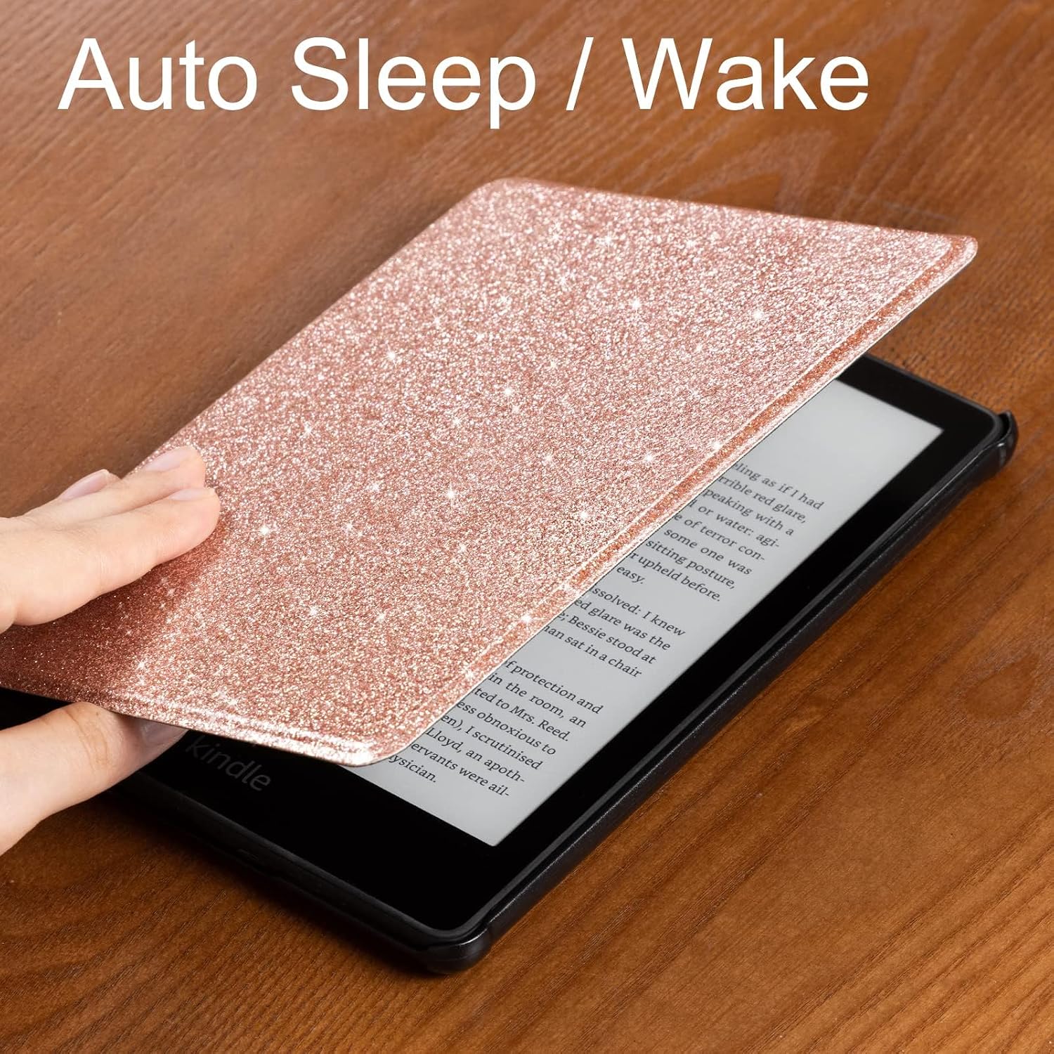 ESTUCHE COBAK PARA E-READER 6 PULGADAS 2024 Y 2022 PU LEATHER ROSADO BRILLANTE - 2