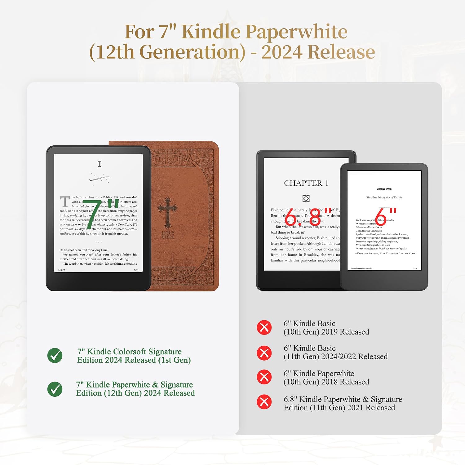 ESTUCHE PARA KINDLE PAPERWHITE Y COLORSOFT 7'' VANE OAK MAGNÉTICO - 2