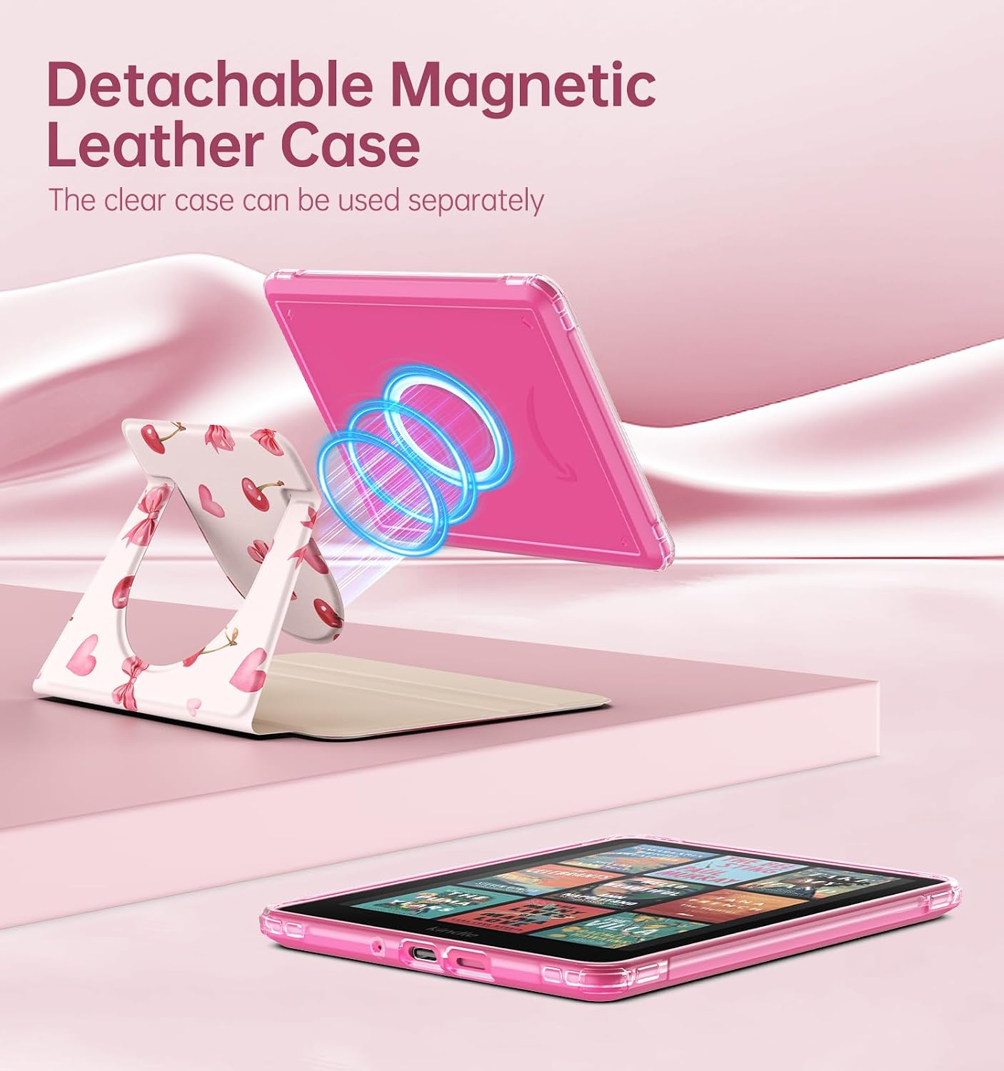 ESTUCHE MOKO 360° ROTATIVO DESMONTABLE PARA EBOOK READER 7' CHERRY BOW - 3