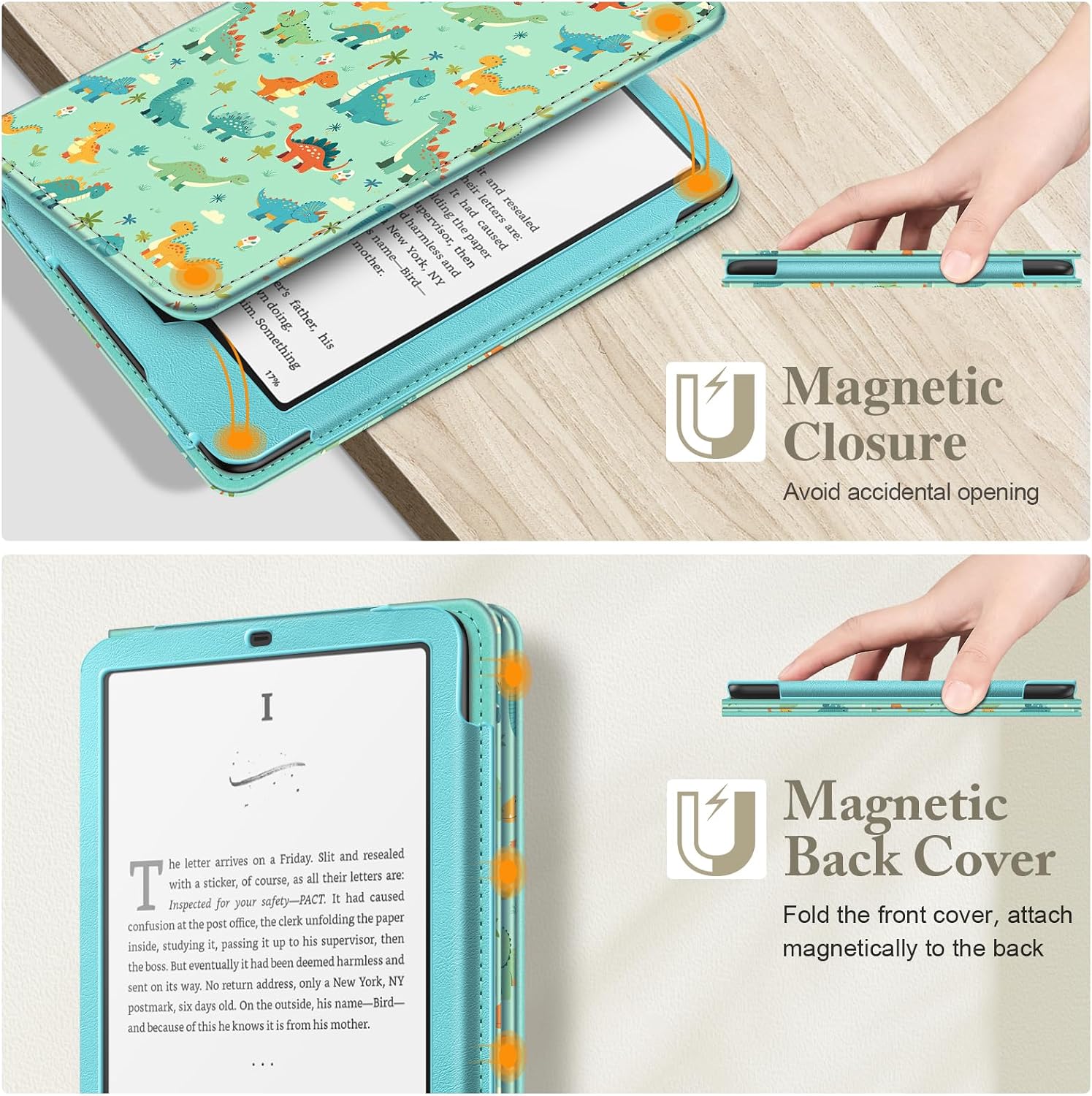 ESTUCHE FINTIE PARA KINDLE PAPERWHITE 7'/6.8' 12ª/11ª GEN Y KINDLE COLORSOFT - 4