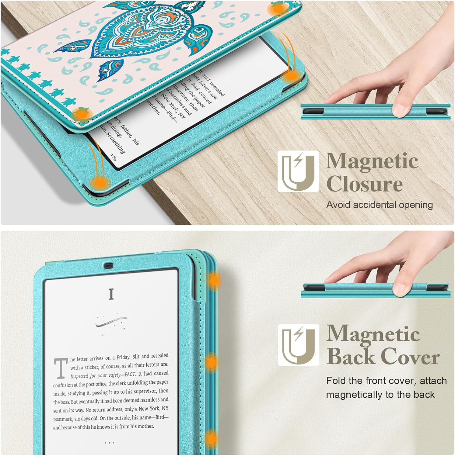 ESTUCHE FINTIE PARA KINDLE PAPERWHITE 7'/6.8' 12ª/11ª GEN Y KINDLE COLORSOFT - 4
