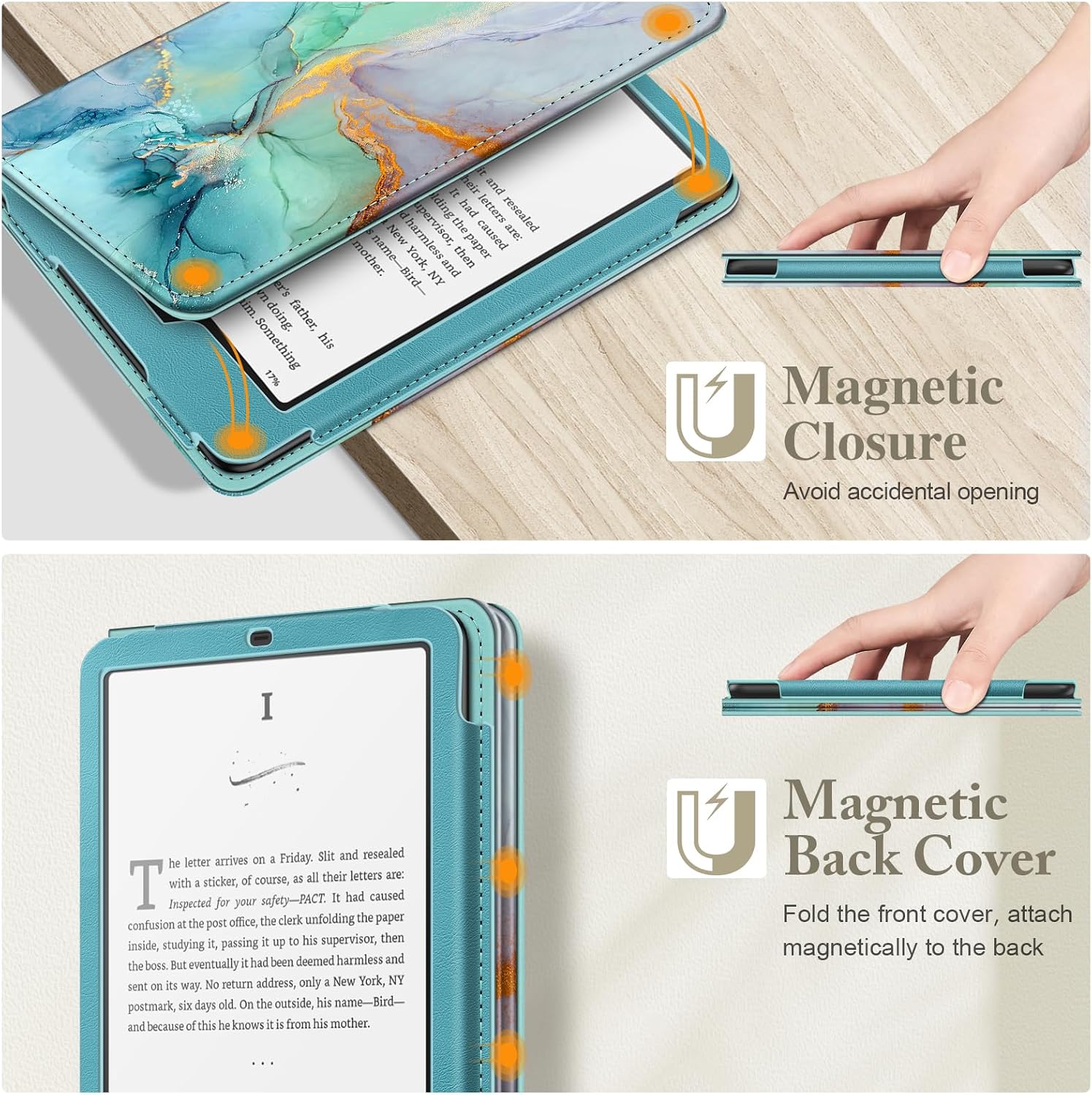 ESTUCHE FINTIE PARA KINDLE PAPERWHITE 7'/6.8' 12ª/11ª GEN Y KINDLE COLORSOFT - 4