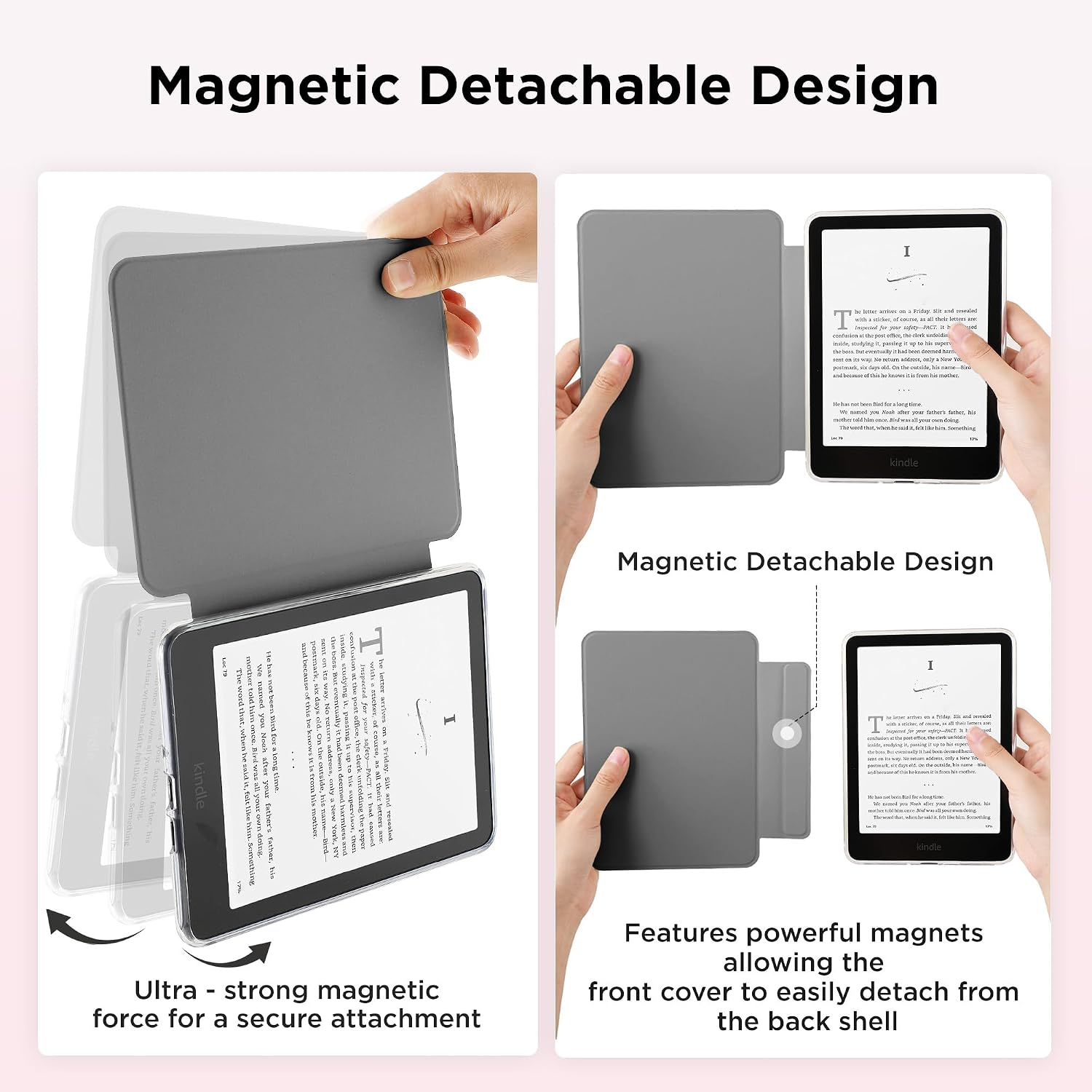 ESTUCHE MAGNÉTICO SESENSE PARA KINDLE PAPERWHITE 7'' 12ª GEN 2024 Y COLORSOFT - 3