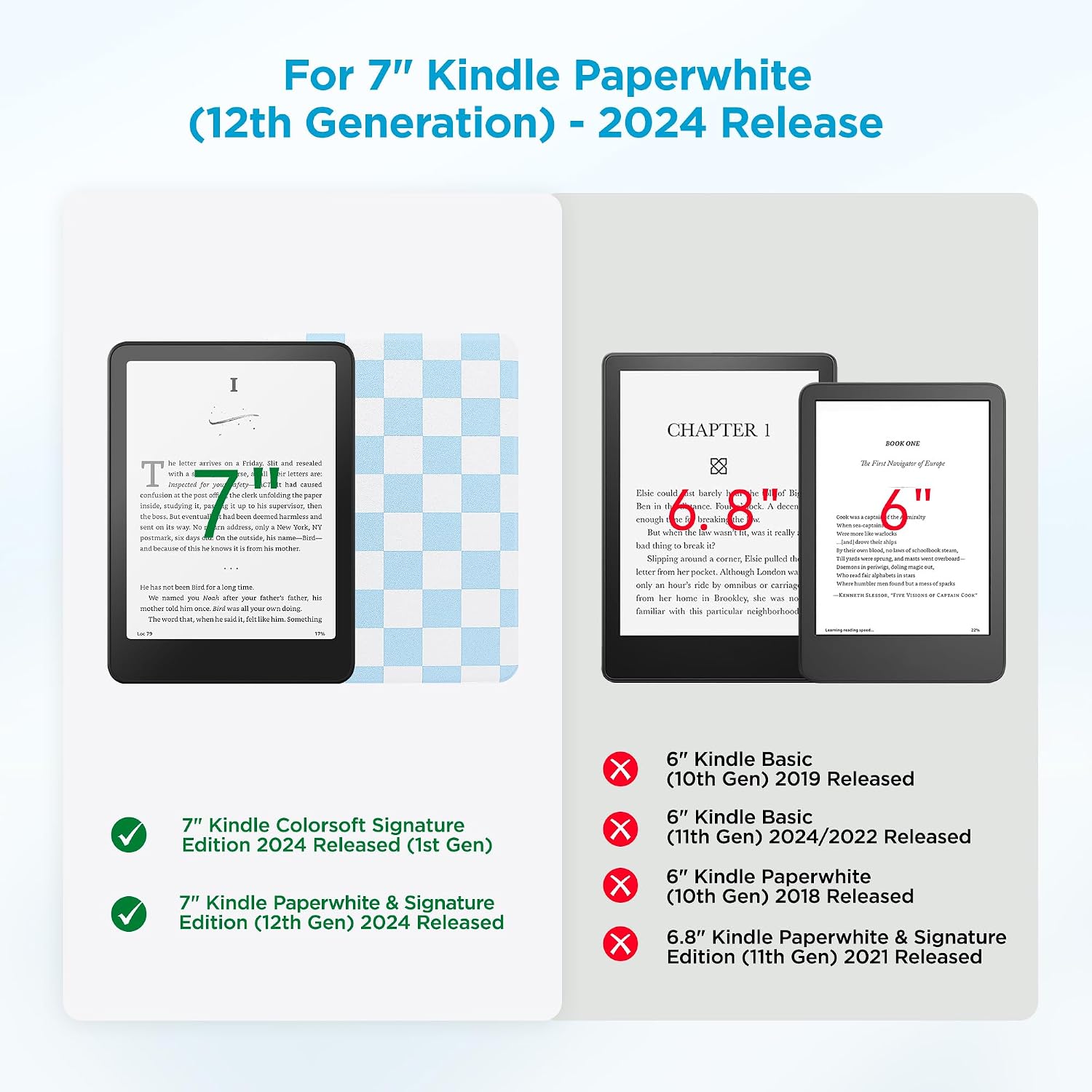 ESTUCHE SESENSE MAGNÉTICO PARA KINDLE PAPERWHITE 7'' 12ª GEN 2024 Y COLORSOFT - 2