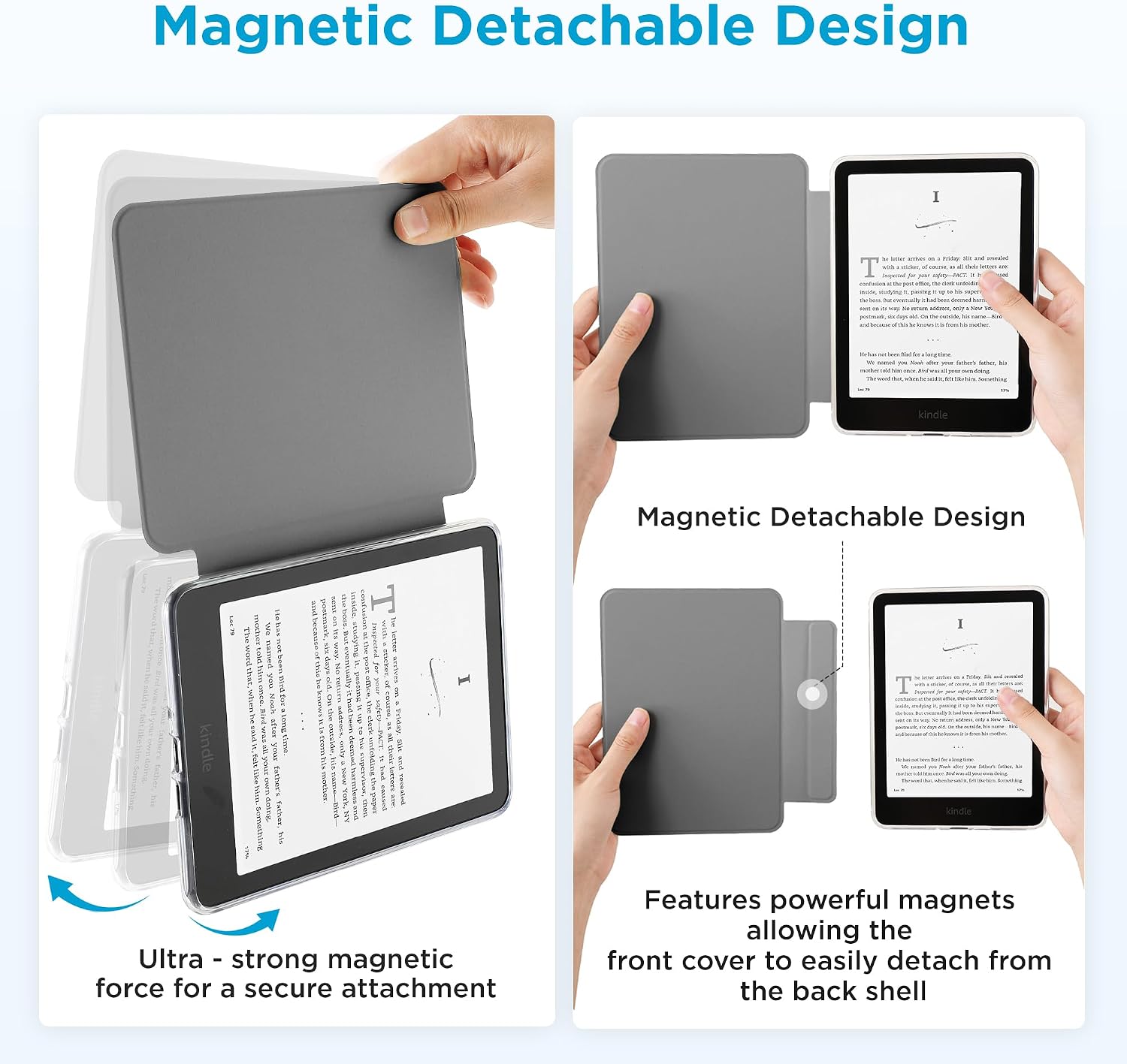 ESTUCHE SESENSE MAGNÉTICO PARA KINDLE PAPERWHITE 7'' 12ª GEN 2024 Y COLORSOFT - 3