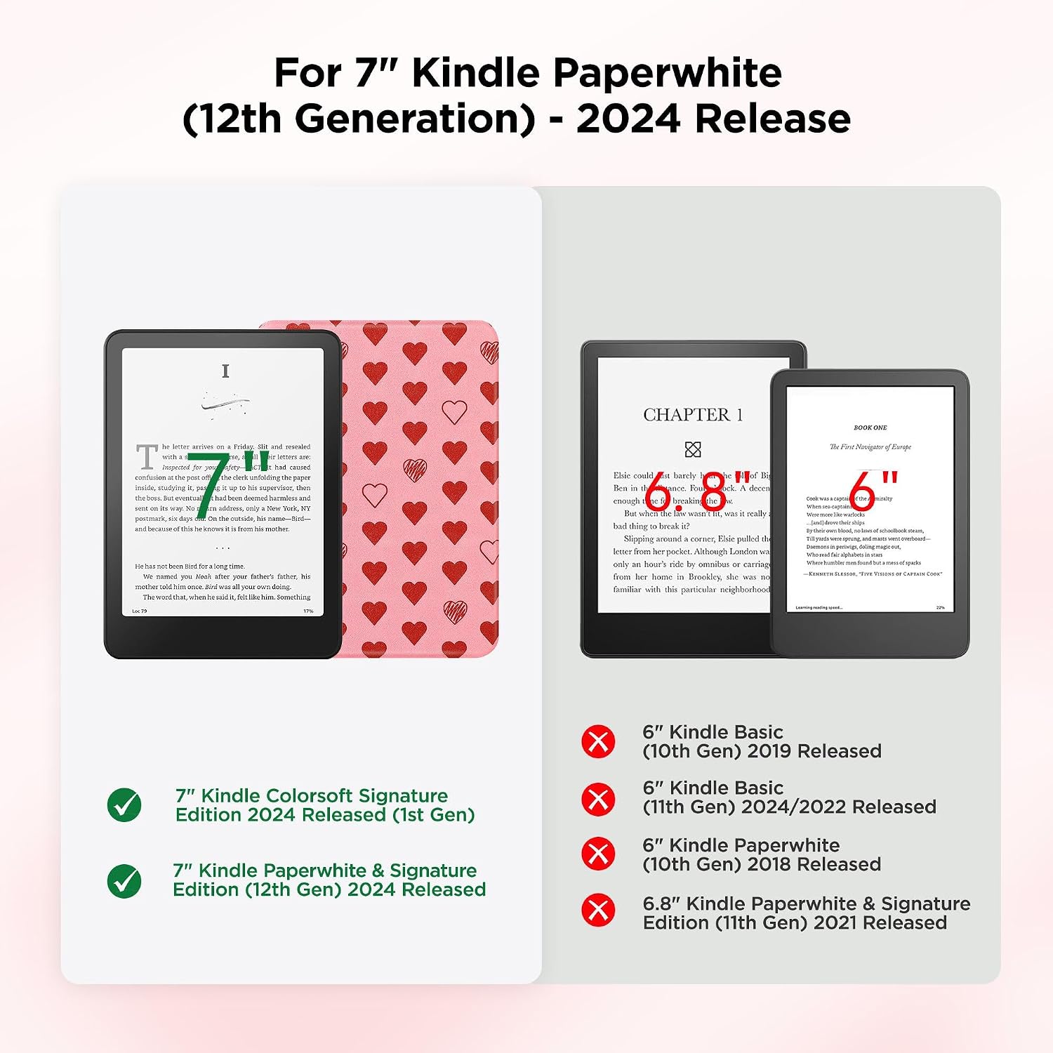 ESTUCHE SESENSE MAGNETIC PARA KINDLE PAPERWHITE 7'' 12ª GEN 2024 Y COLORSOFT - 2