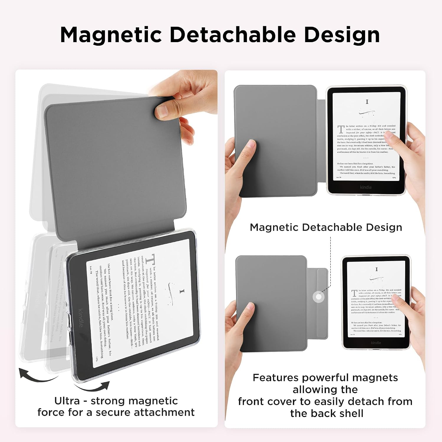 ESTUCHE MAGNÉTICO SESENSE PARA KINDLE PAPERWHITE 7'' 12ª GEN 2024 Y COLORSOFT - 3