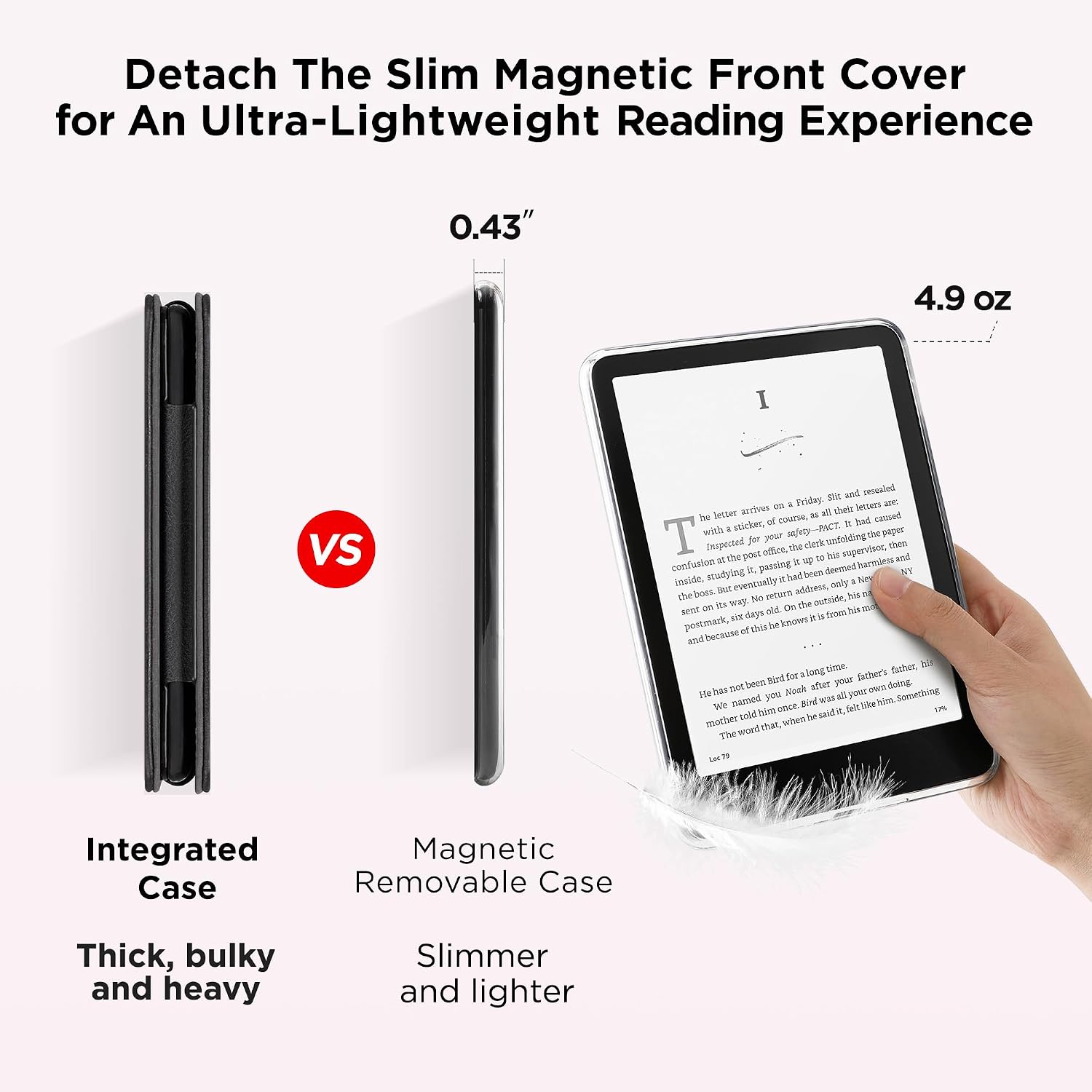 ESTUCHE MAGNÉTICO SESENSE PARA KINDLE PAPERWHITE 7'' 12ª GEN 2024 Y COLORSOFT - 4