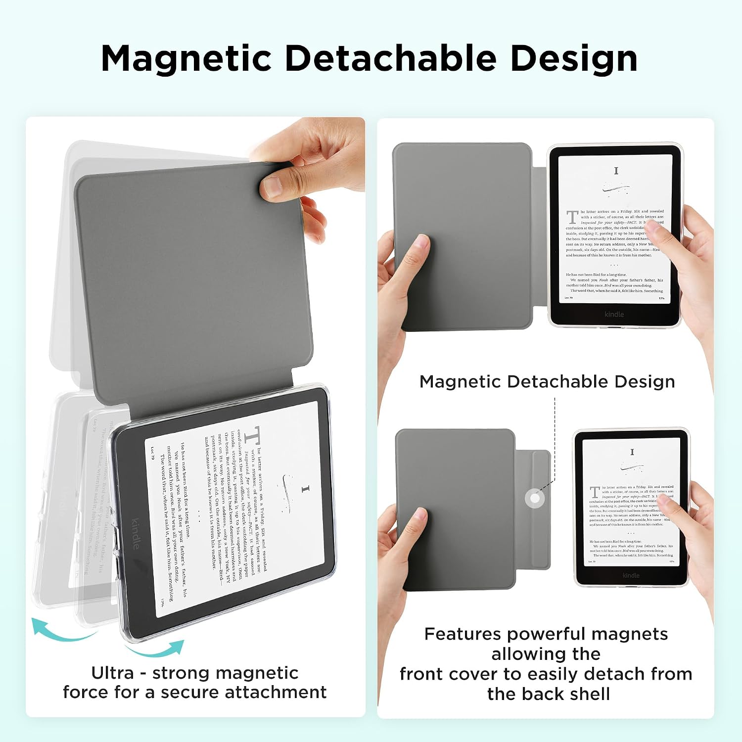 ESTUCHE SESENSE MAGNÉTICO PARA KINDLE PAPERWHITE 7'' 12ª GEN 2024 Y COLORSOFT - 3