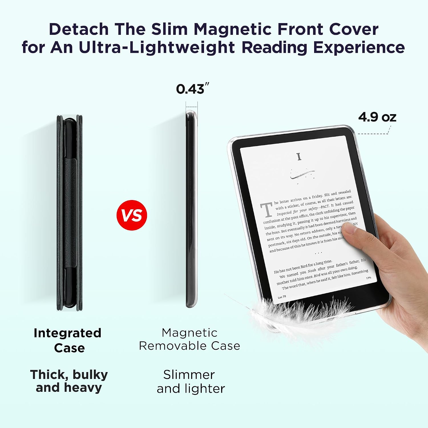 ESTUCHE SESENSE MAGNÉTICO PARA KINDLE PAPERWHITE 7'' 12ª GEN 2024 Y COLORSOFT - 4