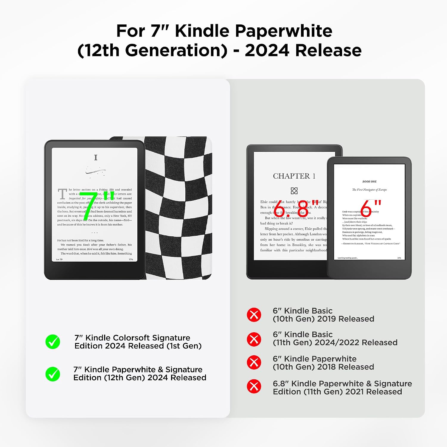 ESTUCHE SESENSE MAGNÉTICO PARA KINDLE PAPERWHITE 7'' 12ª GEN 2024 Y COLORSOFT - 2