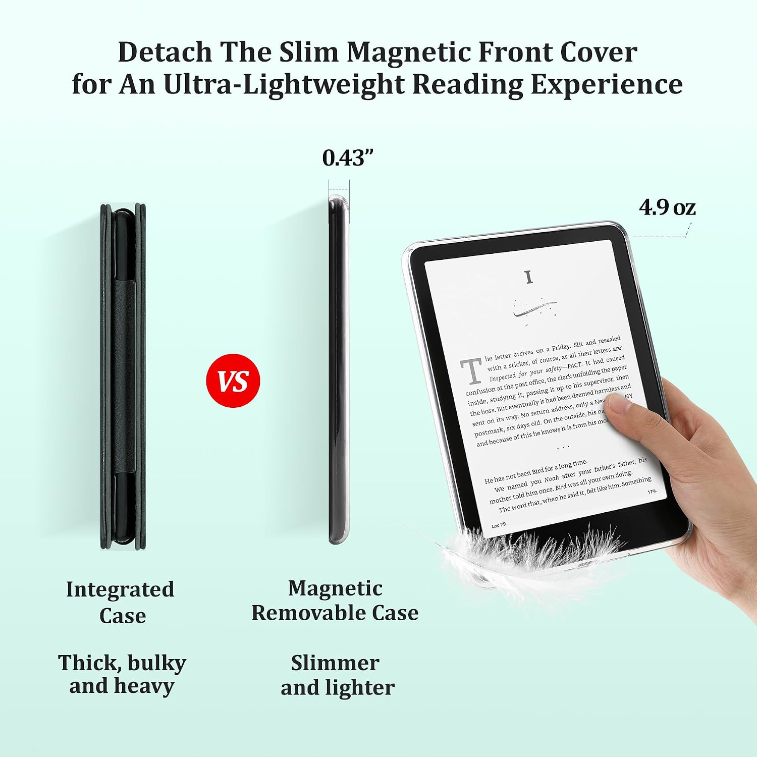 ESTUCHE SESENSE MAGNÉTICO PARA KINDLE PAPERWHITE 7'' 12ª GEN 2024 Y COLORSOFT - 4