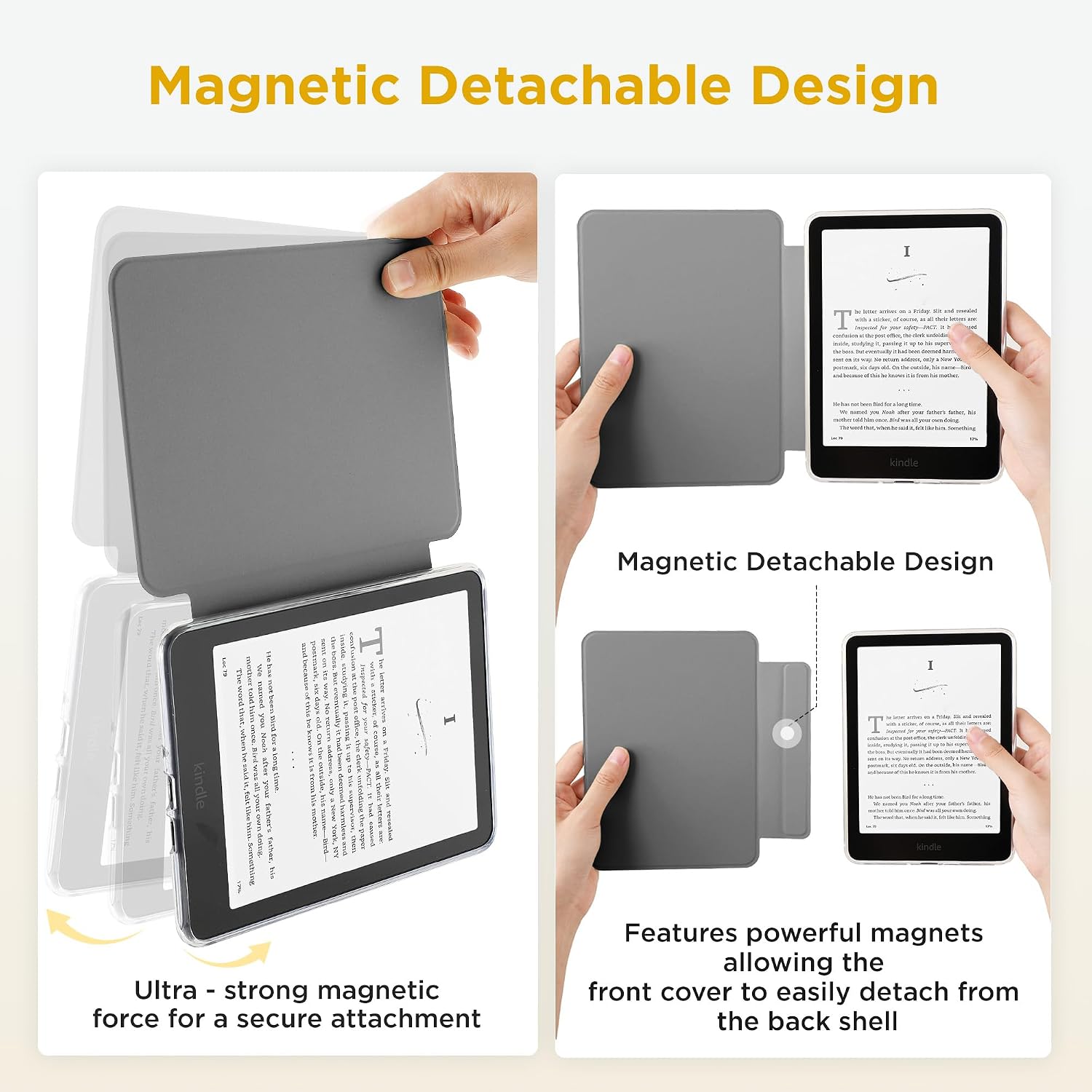 ESTUCHE SESENSE MAGNÉTICO PARA KINDLE PAPERWHITE 7'' 12ª GEN 2024 Y COLORSOFT - 3