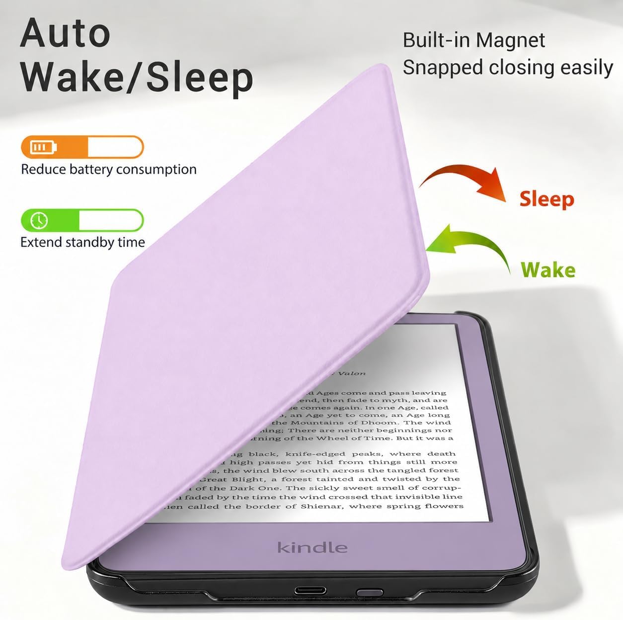 FUNDA PARA TABLET COBAK 6 PULGADAS LILAC - 3