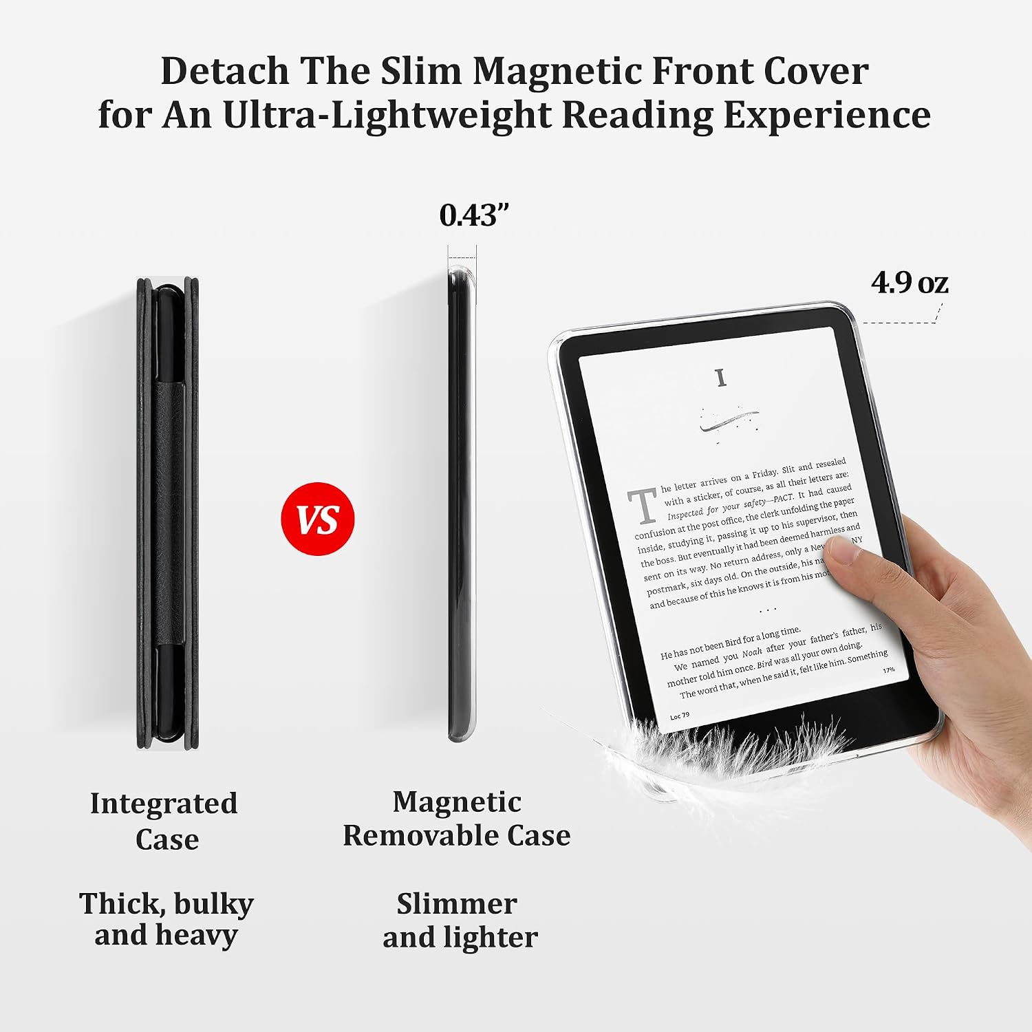 ESTUCHE SESENSE MAGNÉTICO PARA KINDLE PAPERWHITE 7'' 12ª GEN 2024 Y COLORSOFT - 4