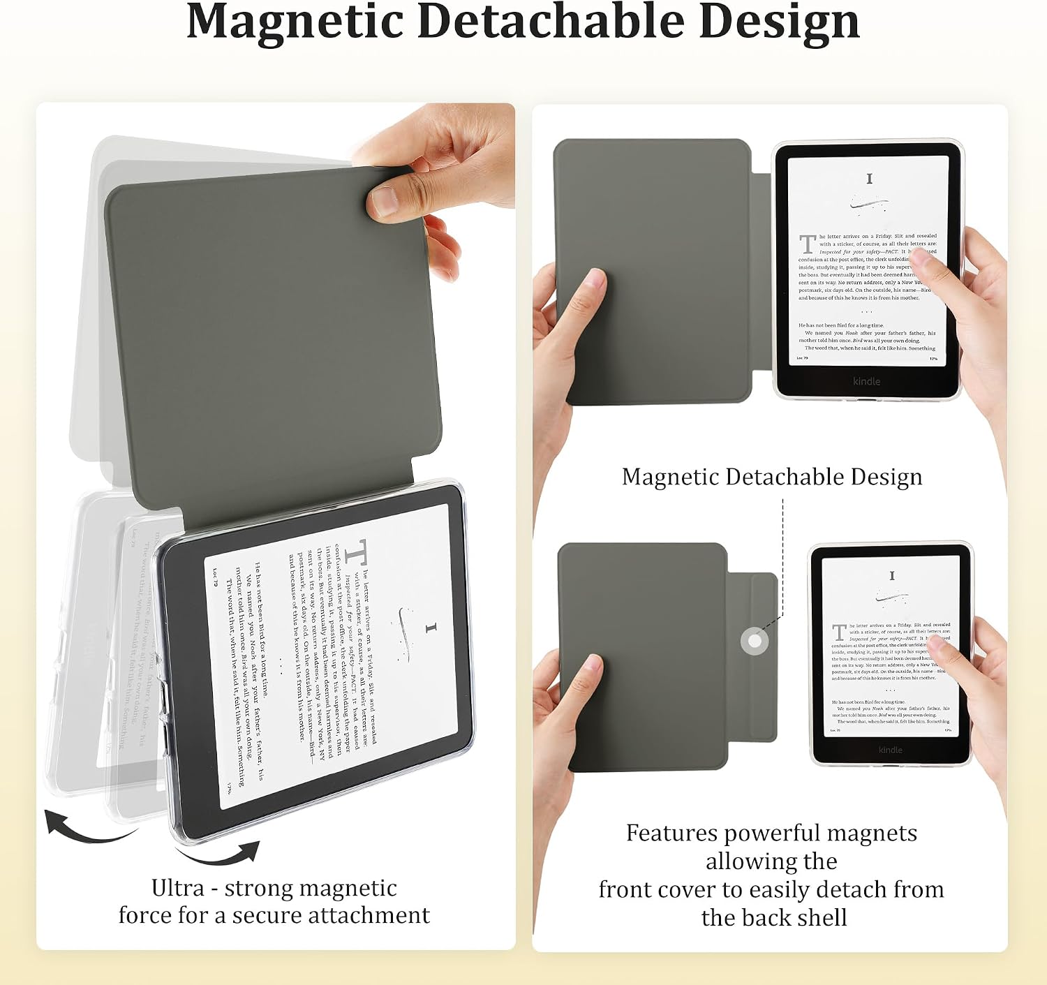 ESTUCHE SESENSE MAGNÉTICO PARA KINDLE PAPERWHITE 7'' 12ª GEN 2024 Y COLORSOFT - 3
