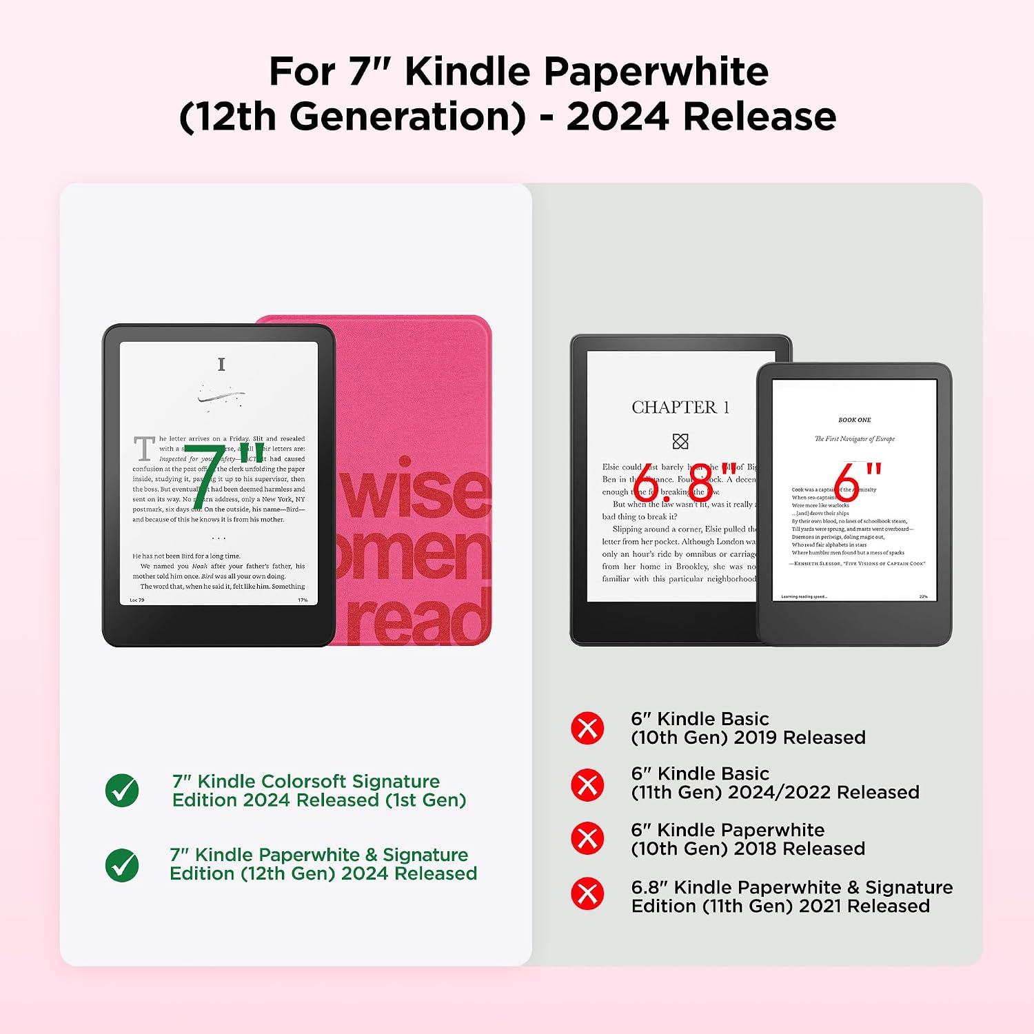 ESTUCHE SESENSE MAGNÉTICO PARA KINDLE PAPERWHITE 7'' 12ª GEN 2024 Y COLORSOFT - 2