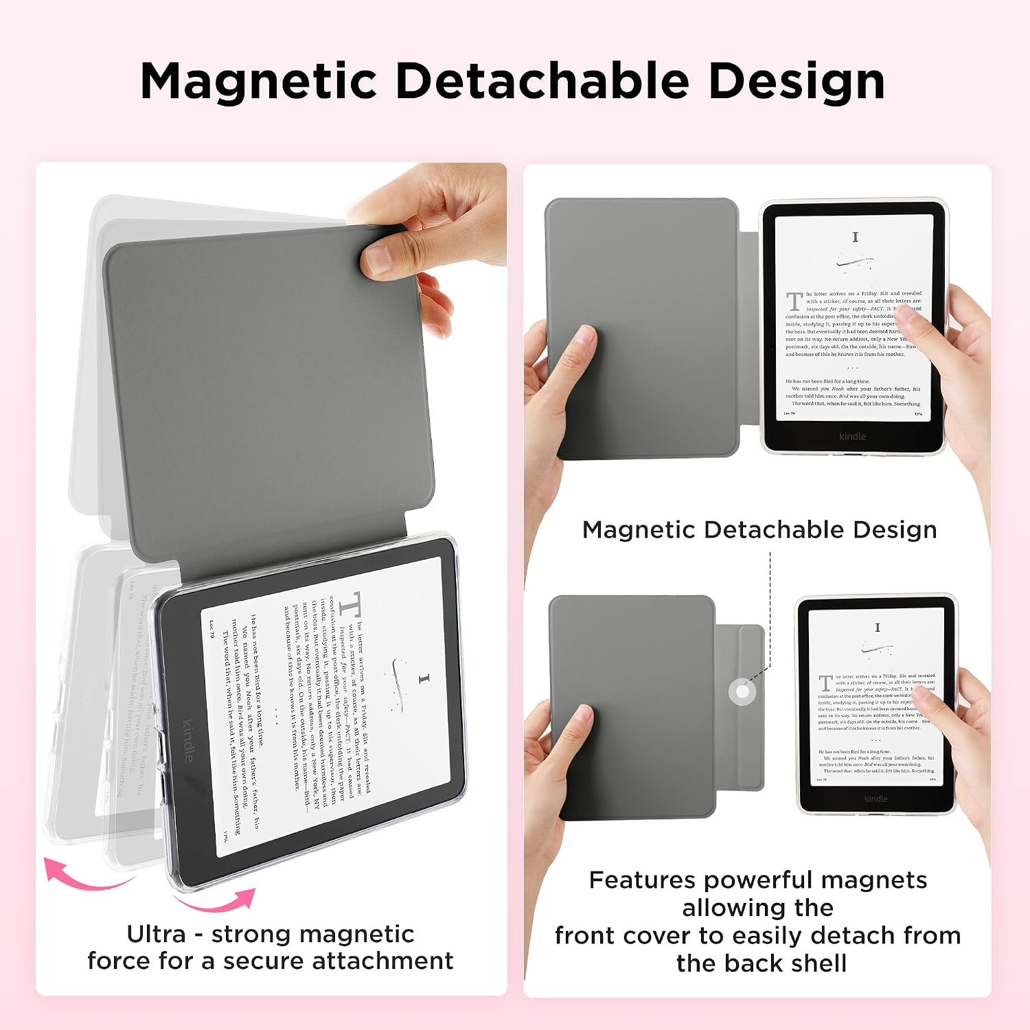 ESTUCHE SESENSE MAGNÉTICO PARA KINDLE PAPERWHITE 7'' 12ª GEN 2024 Y COLORSOFT - 3