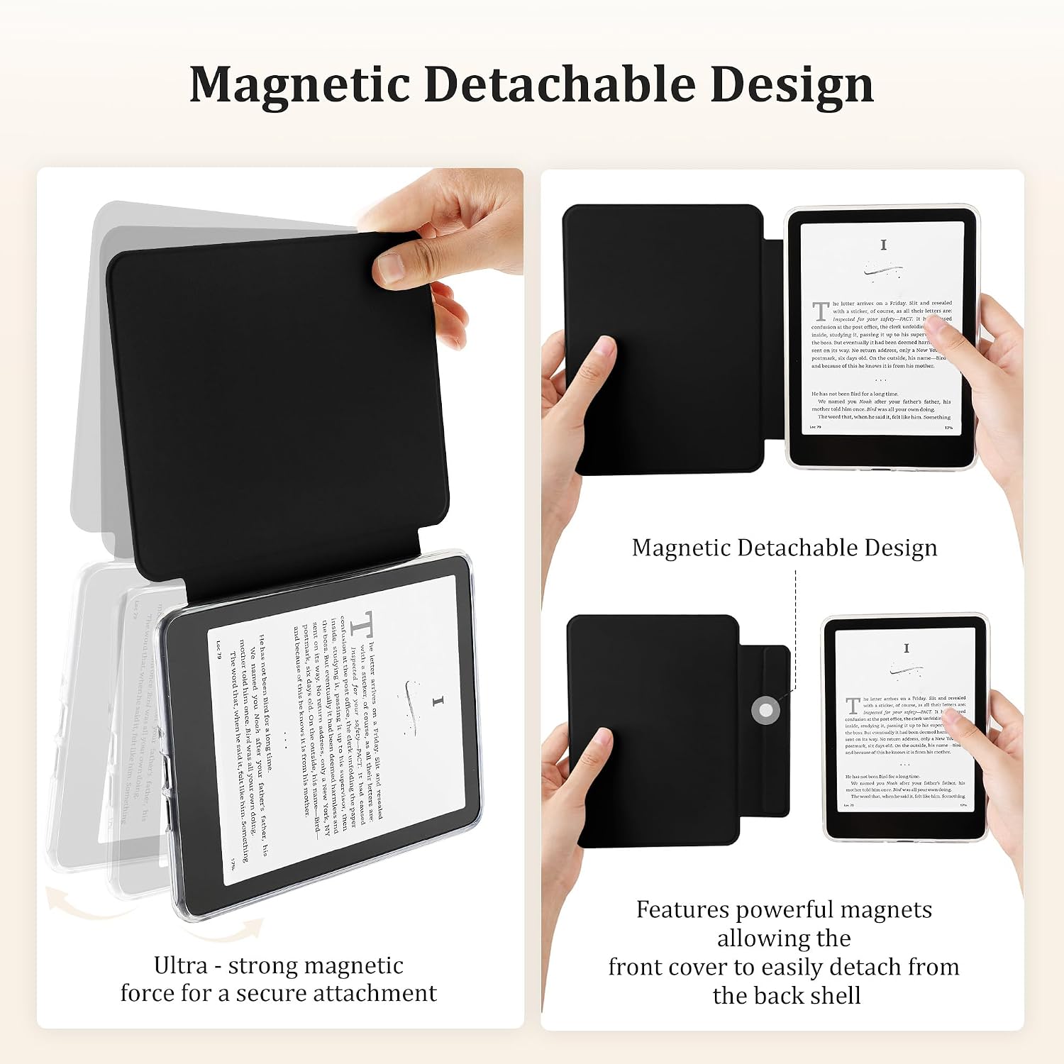 ESTUCHE SESENSE MAGNÉTICO PARA KINDLE PAPERWHITE 7'' 12ª GEN 2024 Y COLORSOFT - 3