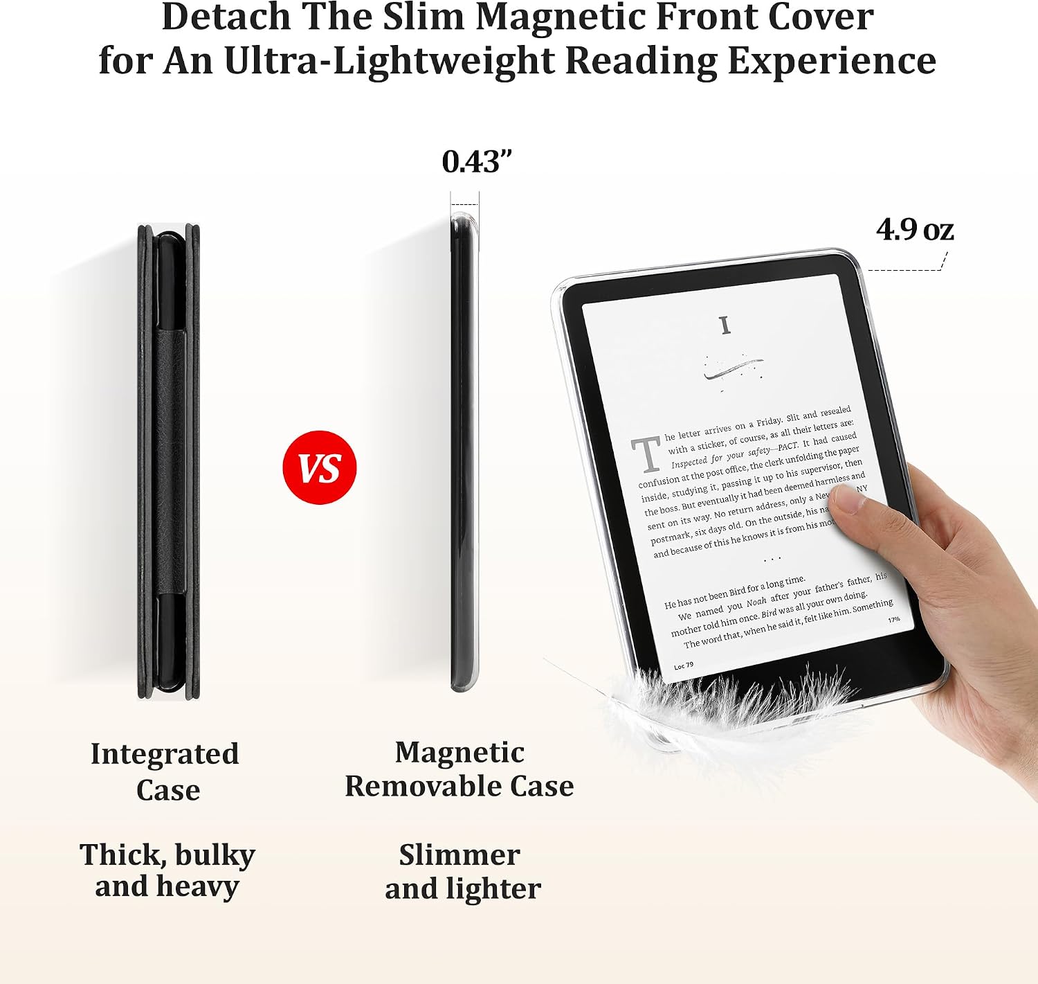 ESTUCHE SESENSE MAGNÉTICO PARA KINDLE PAPERWHITE 7'' 12ª GEN 2024 Y COLORSOFT - 4