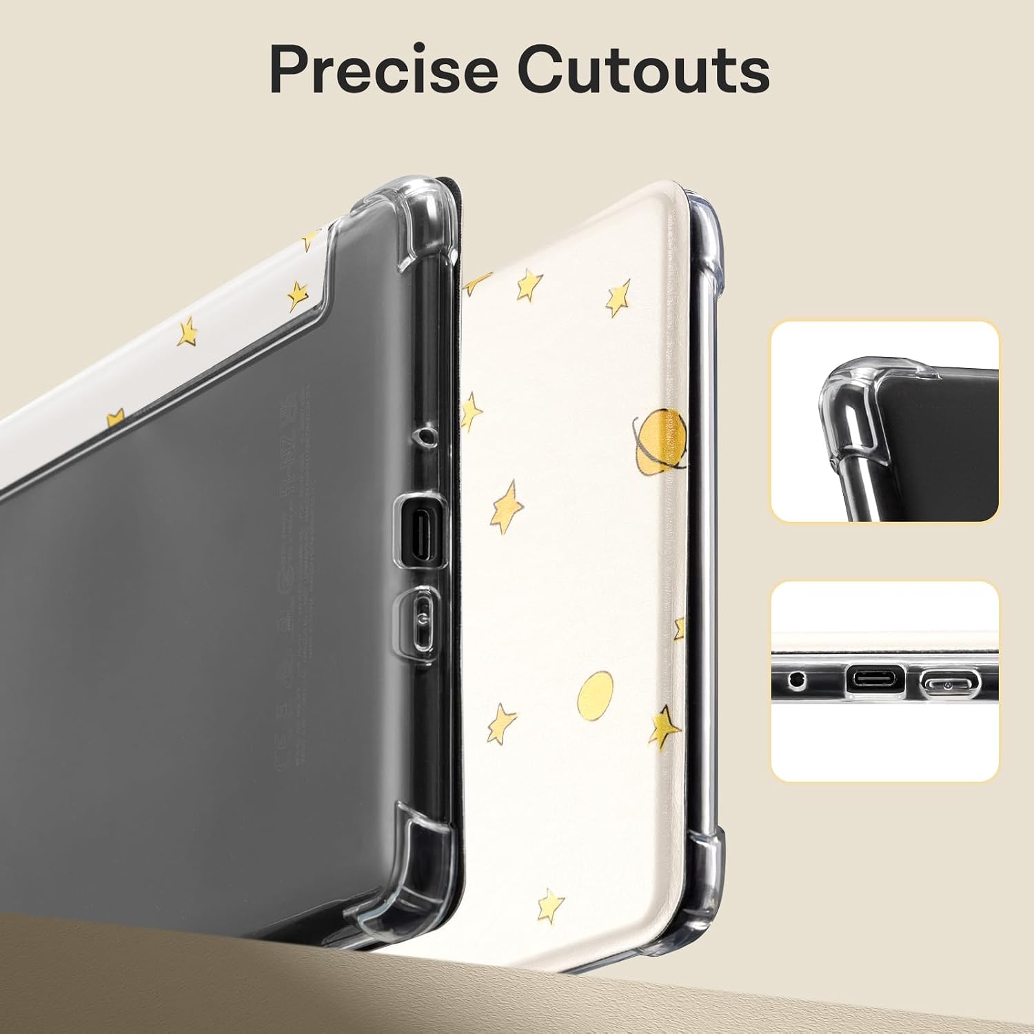 FUNDA PARA TABLET COBAK 6.8 PULGADAS TRANSPARENTE - 5