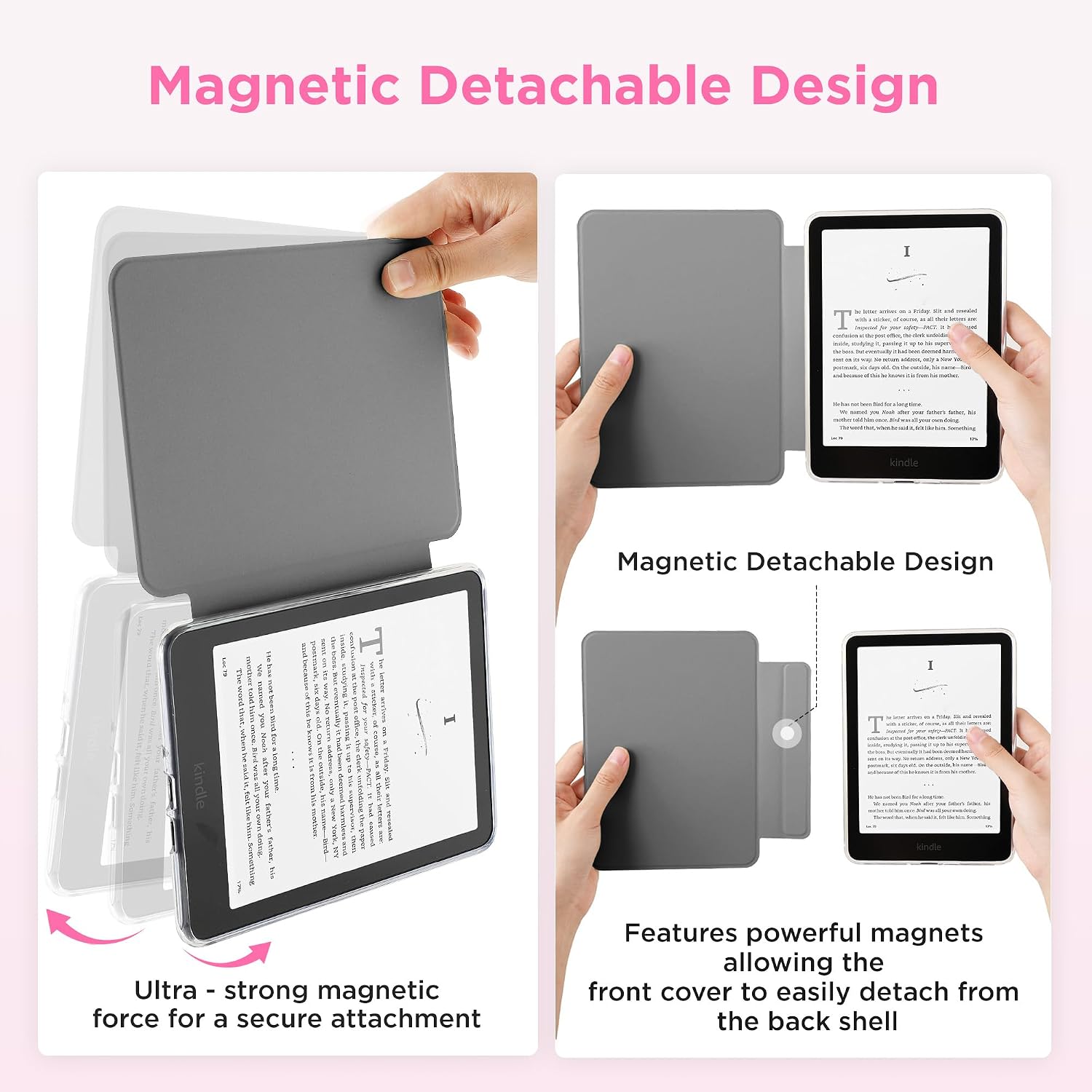ESTUCHE SESENSE MAGNÉTICO PARA KINDLE PAPERWHITE 7'' 12ª GEN 2024 Y COLORSOFT - 3
