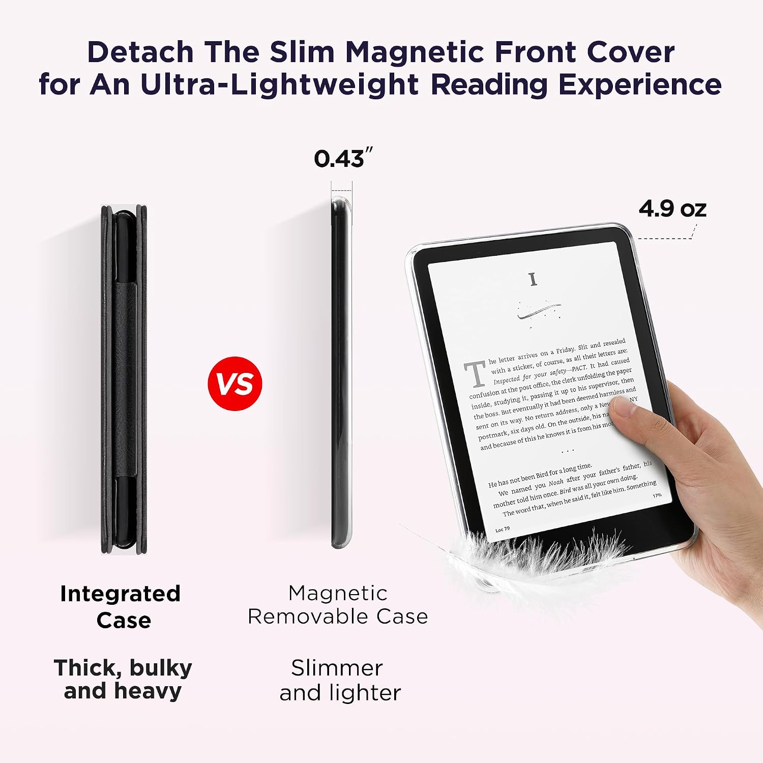 ESTUCHE SESENSE MAGNÉTICO PARA KINDLE PAPERWHITE 7'' 12ª GEN 2024 Y COLORSOFT - 4