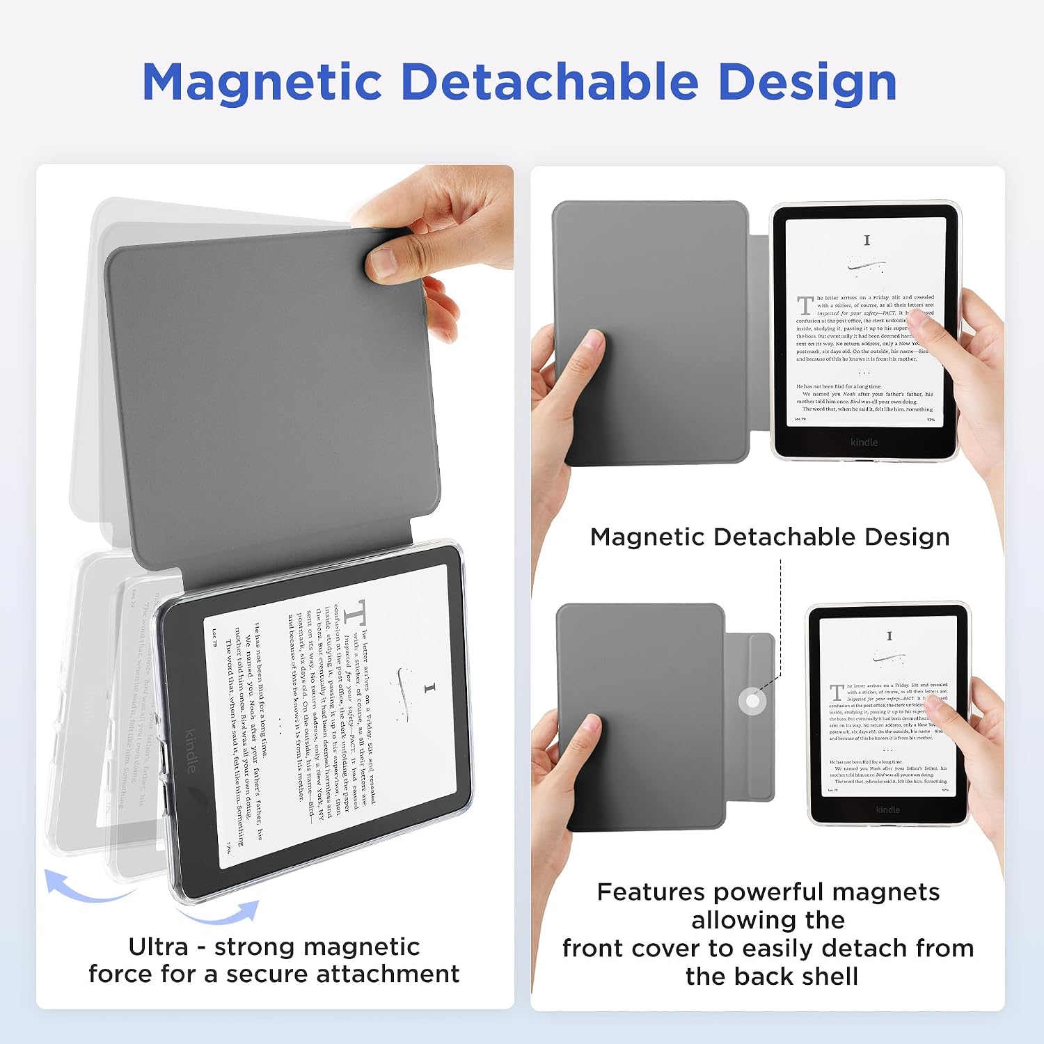 ESTUCHE SESENSE MAGNÉTICO PARA KINDLE PAPERWHITE 7'' 12ª GEN 2024 Y COLORSOFT - 3