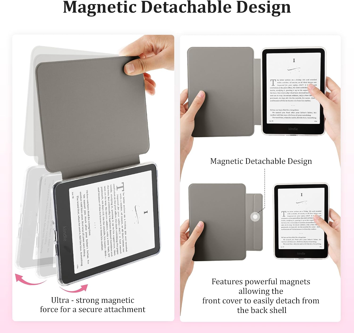 ESTUCHE PARA KINDLE PAPERWHITE 7'' SESENSE MAGNÉTICO 12TH GEN 2024 - 3