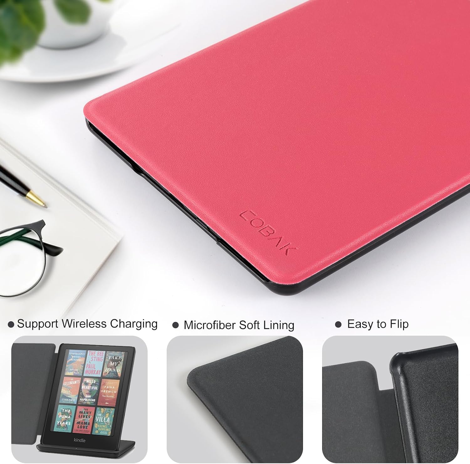 FUNDA PARA TABLET COBAK 6 PULGADAS RASPBERRY - 4