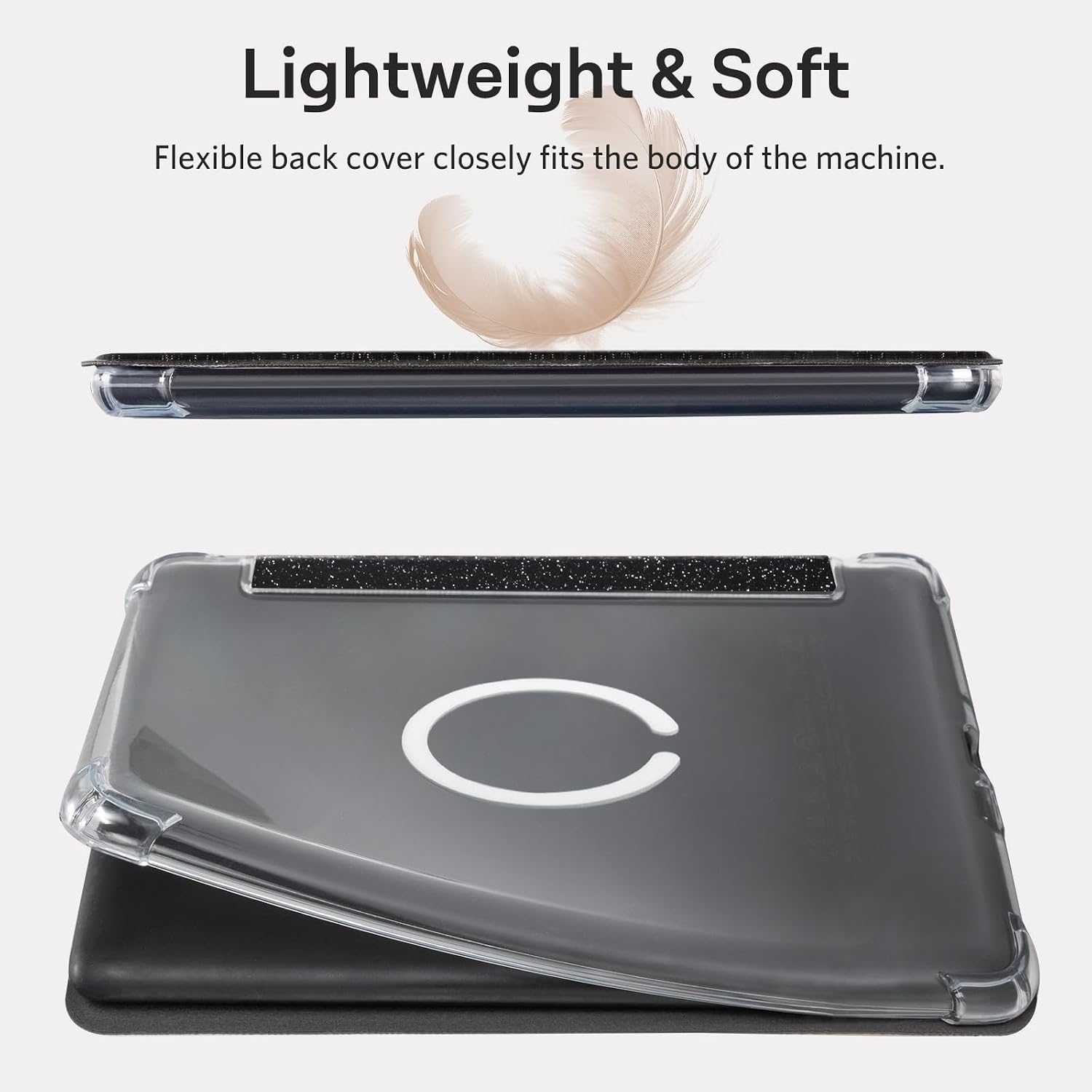 ESTUCHE COBAK MAGNETIC CLEAR PARA E-READER 7' NEGRO BRILLANTE - 2