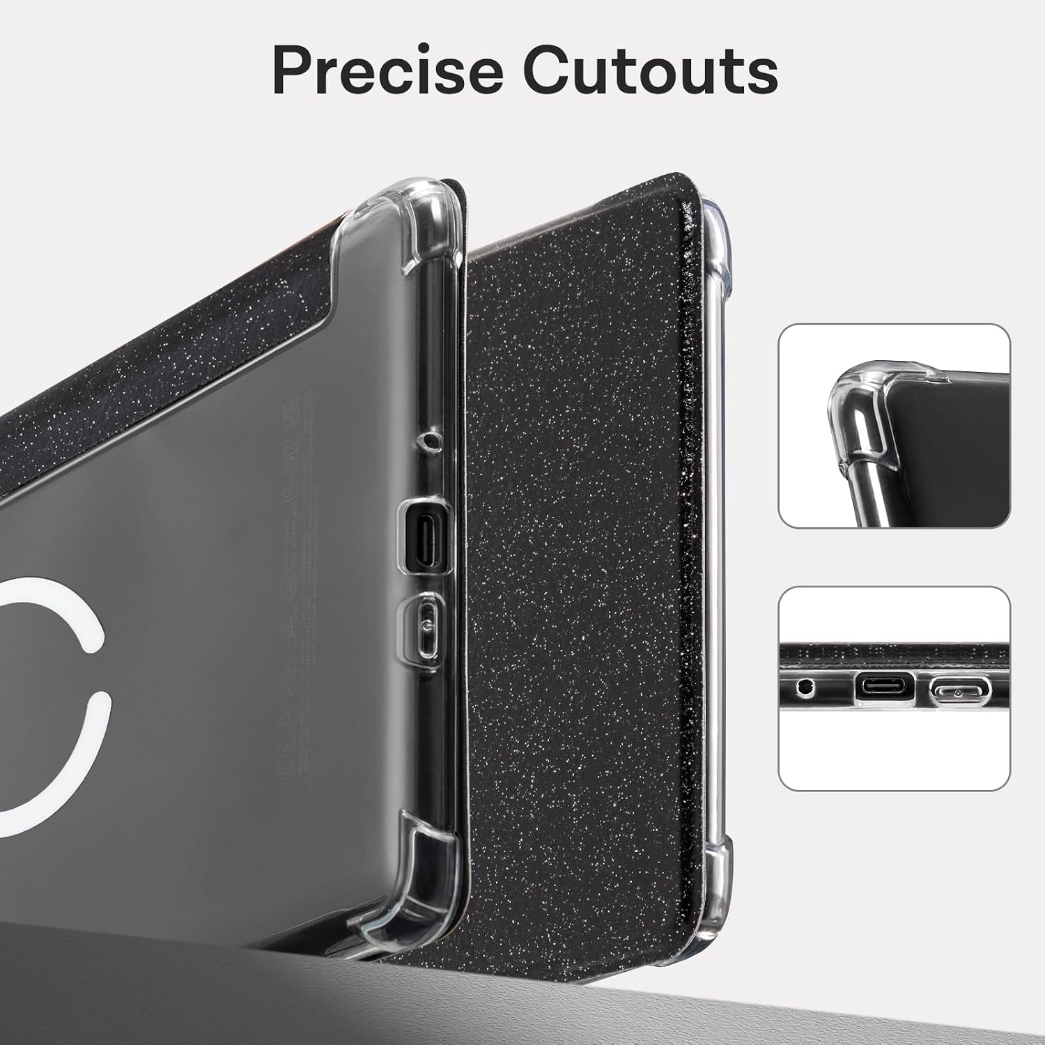 ESTUCHE COBAK MAGNETIC CLEAR PARA E-READER 7' NEGRO BRILLANTE - 5