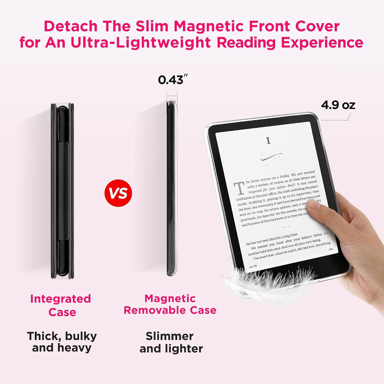 ESTUCHE SESENSE MAGNÉTICO PARA KINDLE PAPERWHITE 7'' 12ª GEN 2024 Y COLORSOFT - 4