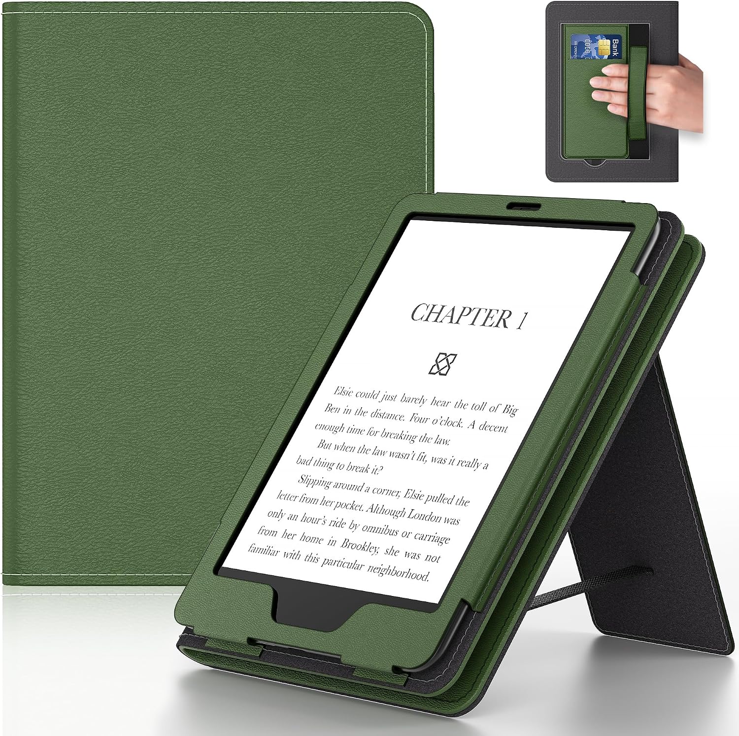 ESTUCHE PARA TABLET LAINERGIE 6 PULGADAS CON SOPORTE Y CORREA DE MANO ROJO - 3