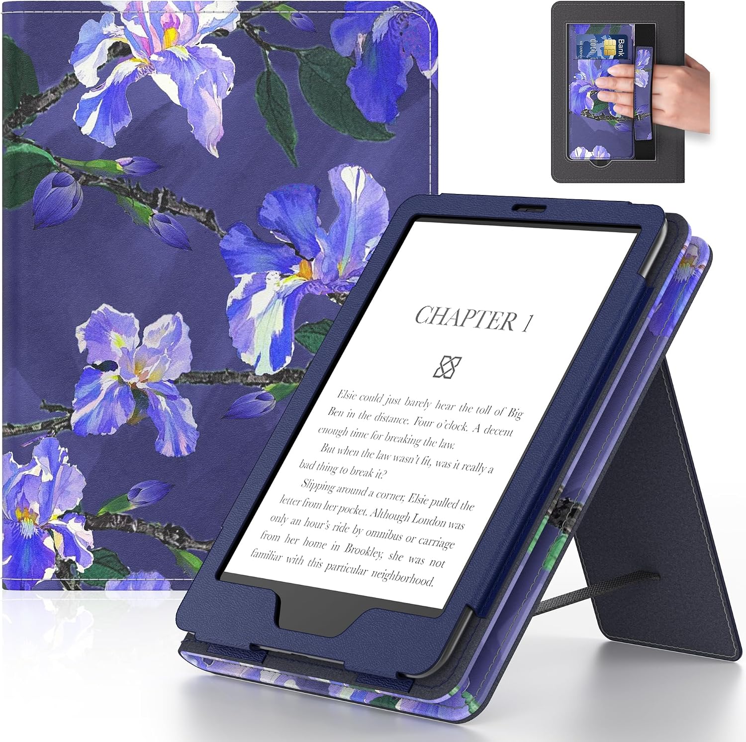 ESTUCHE PARA TABLET LAINERGIE 6 PULGADAS CON SOPORTE Y CORREA DE MANO ROJO - 5