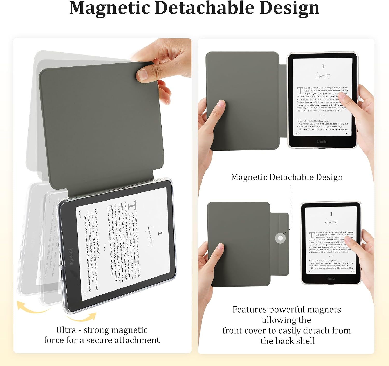 ESTUCHE SESENSE MAGNETIC PARA KINDLE PAPERWHITE 7'' 12ª GEN 2024 Y COLORSOFT - 3